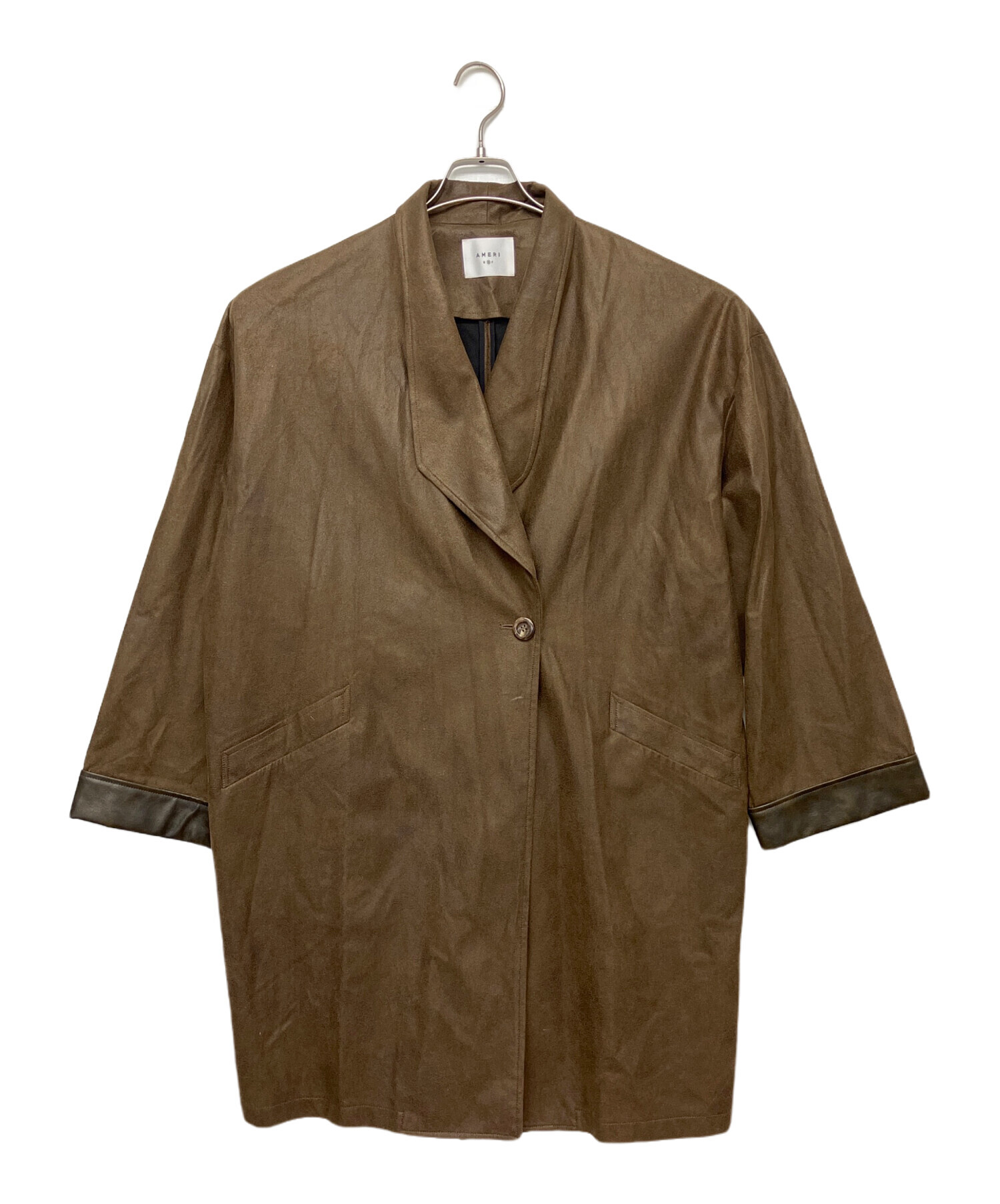 アメリヴィンテージ　フリンジコート 中古・古着通販】Ameri (アメリ) 0124206610560 コート ブラウン