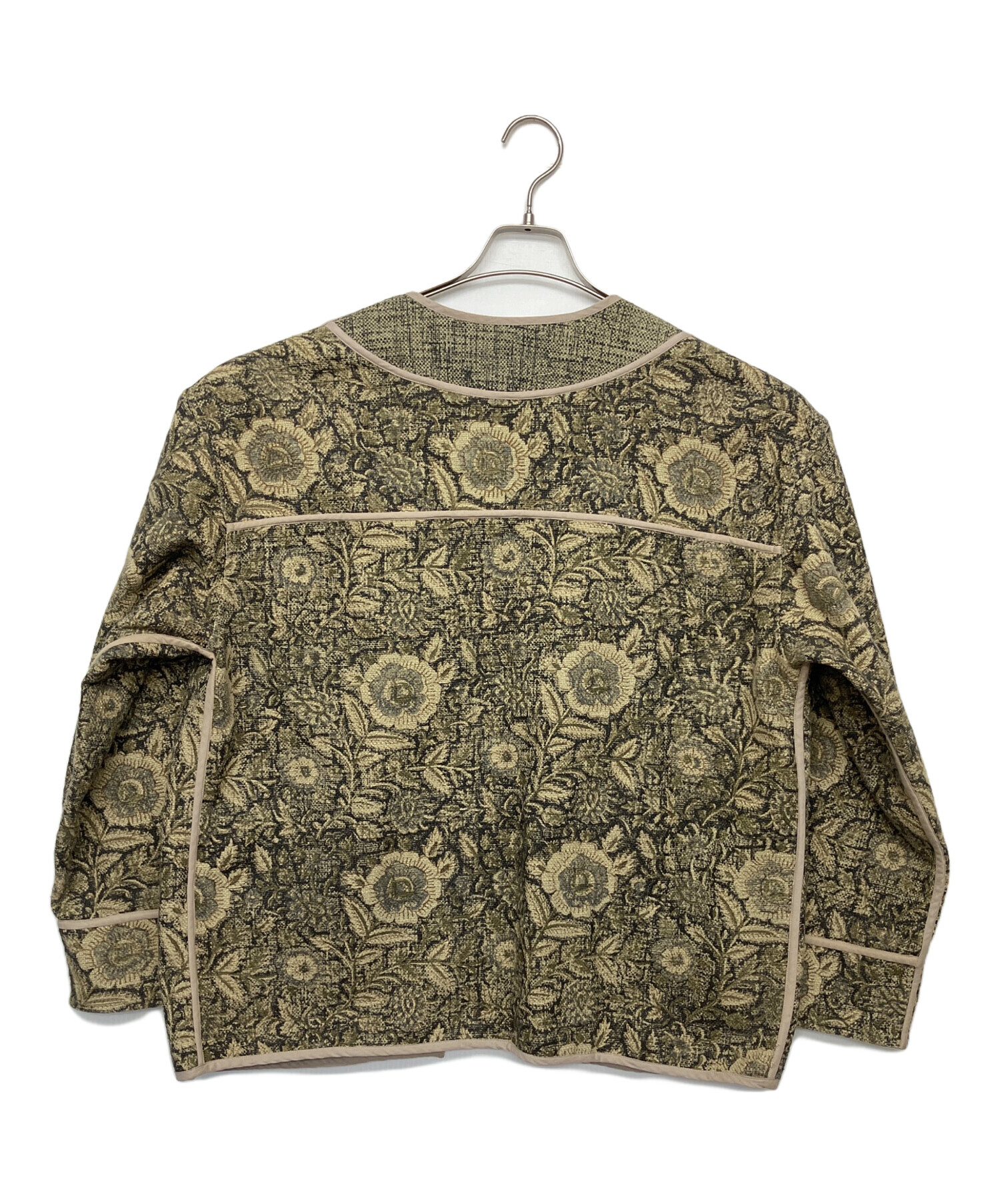 美品　AMERI INDIA BLOCK PRINT JACKET 中古・古着通販】AMERI (アメリ) INDIA BLOCK PRINT JACKET ベージュ