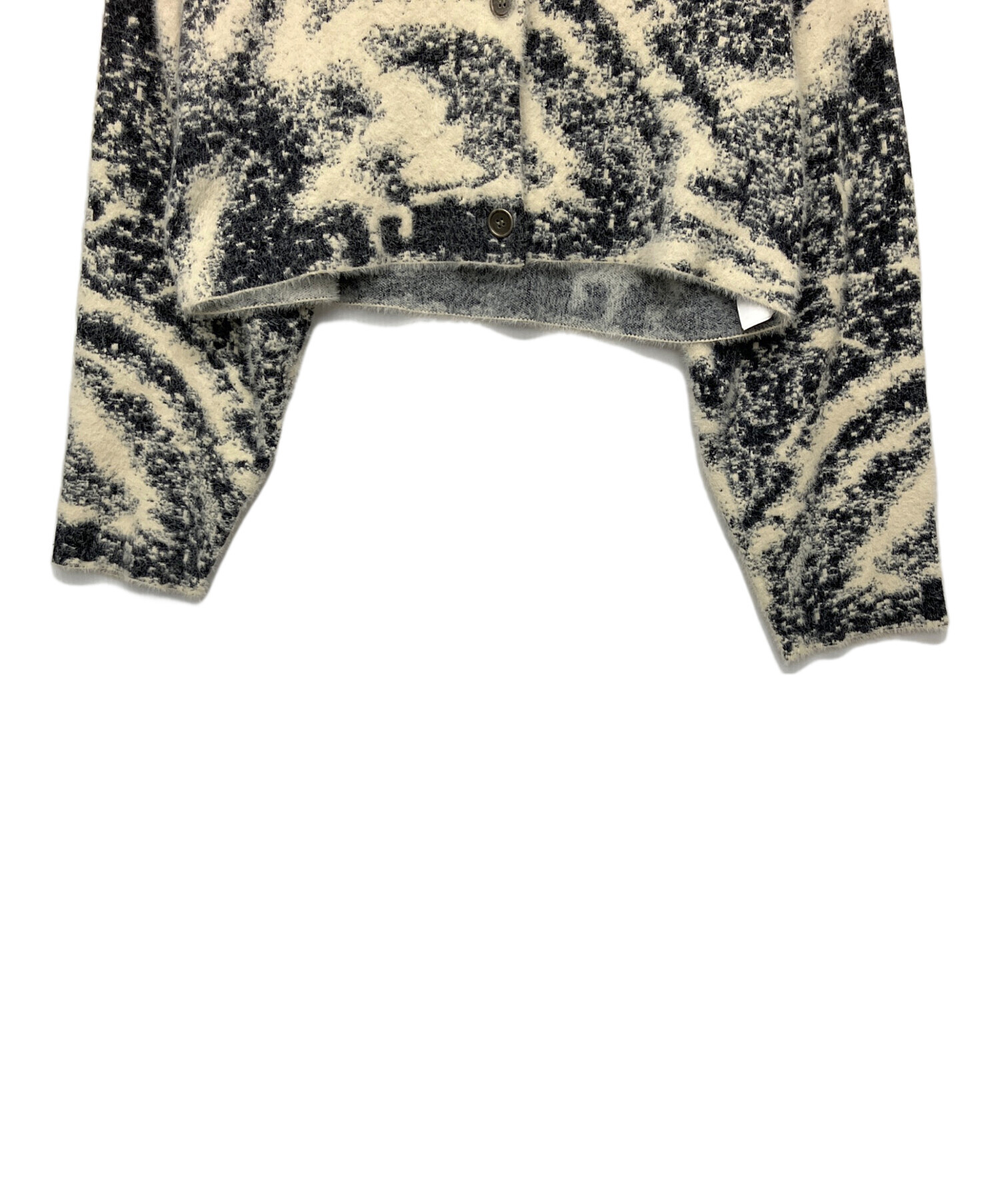 中古・古着通販】AMERI (アメリ) MIX ANIMAL SHORT KNIT TOP 厚手