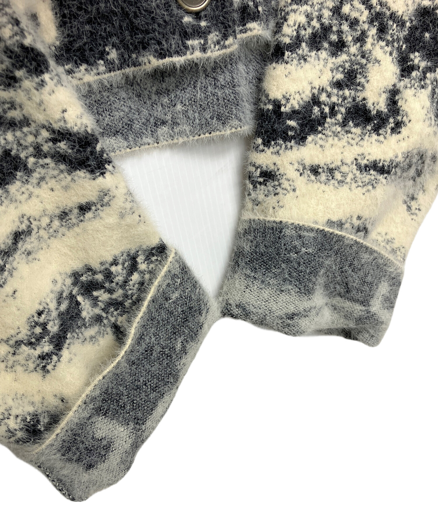 中古・古着通販】AMERI (アメリ) MIX ANIMAL SHORT KNIT TOP 厚手