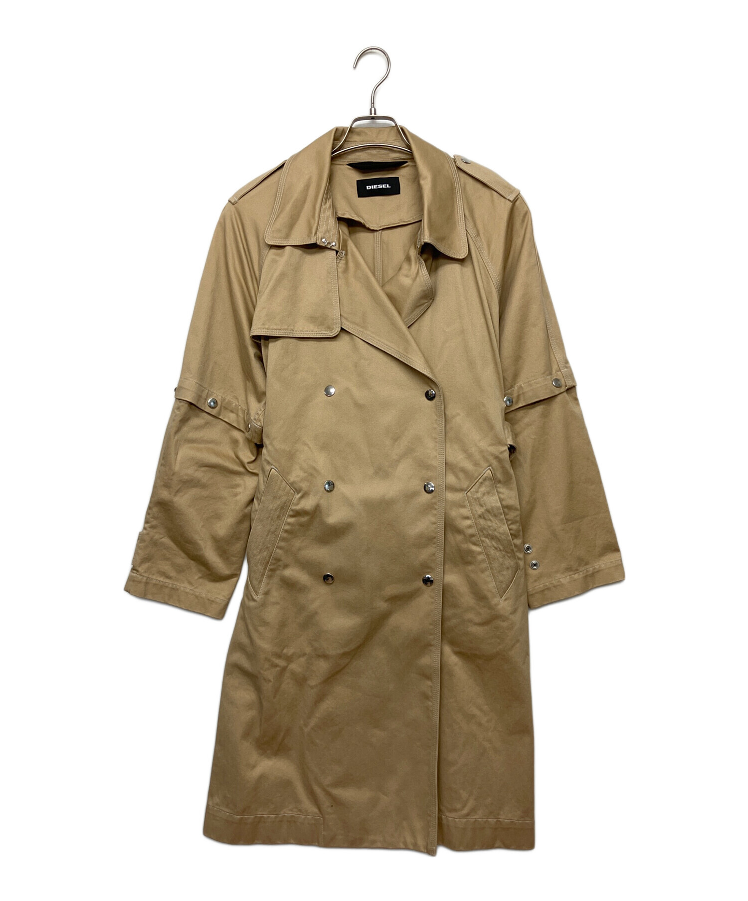 中古・古着通販】DIESEL (ディーゼル) トレンチコート ベージュ サイズ
