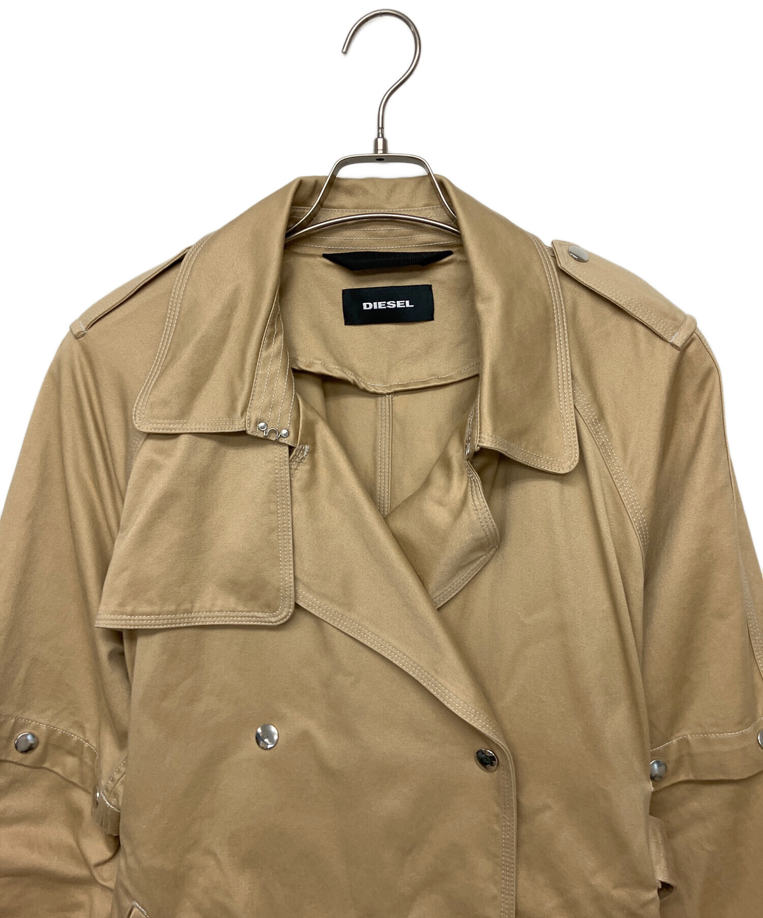 中古・古着通販】DIESEL (ディーゼル) トレンチコート ベージュ サイズ