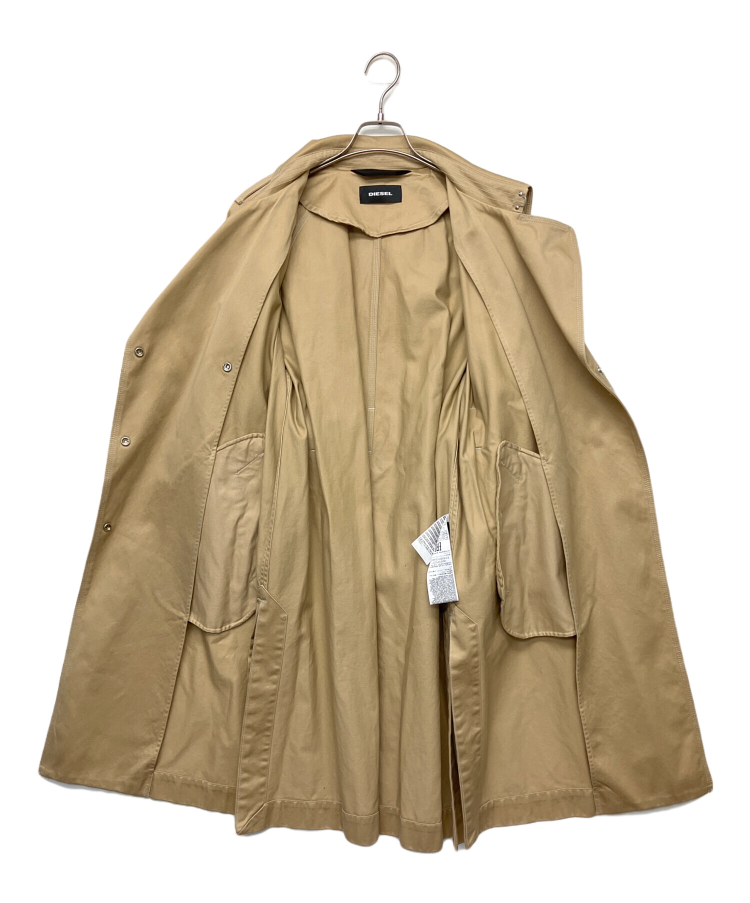 中古・古着通販】DIESEL (ディーゼル) トレンチコート ベージュ サイズ