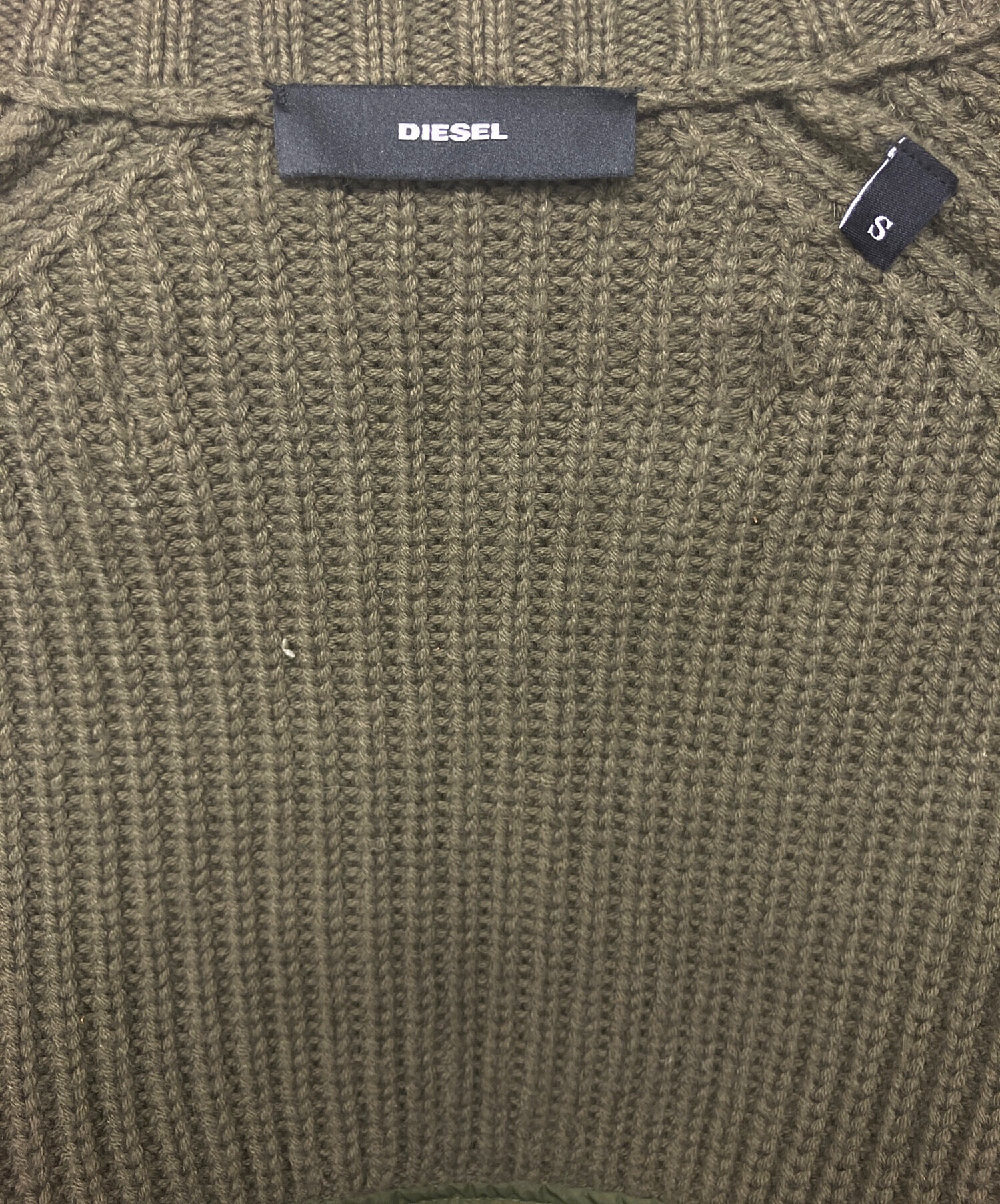 中古・古着通販】DIESEL (ディーゼル) ミリタリージャケット グリーン