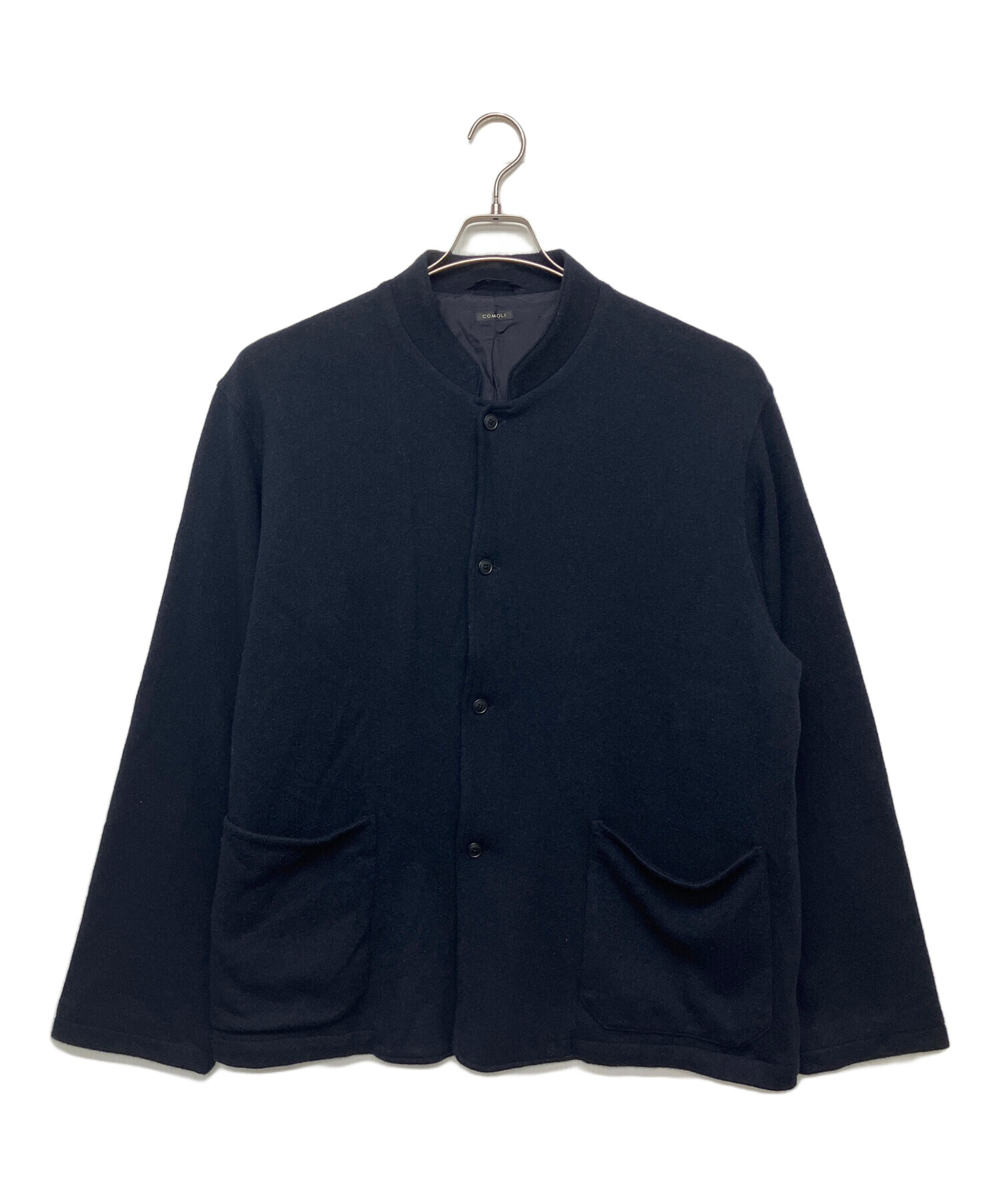 美品！ COMOLI 23AW カシミヤスタンドカラーニットジャケット サイズ3 中古・古着通販】COMOLI (コモリ) Y03-06004 23AW カシミヤ スタンド