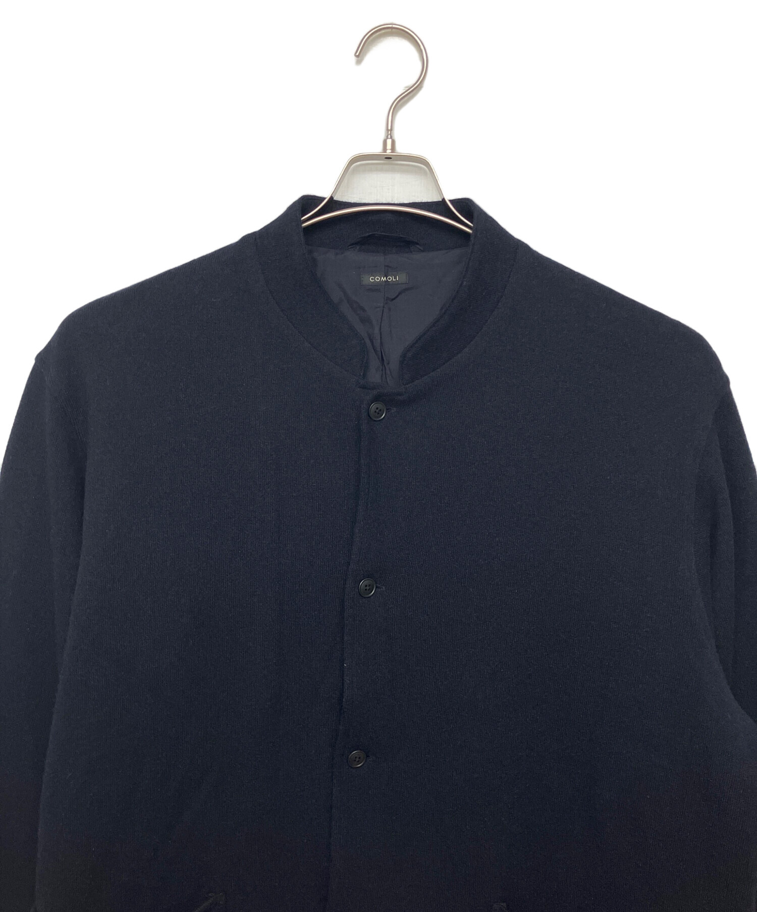 美品！ COMOLI 23AW カシミヤスタンドカラーニットジャケット サイズ3 中古・古着通販】COMOLI (コモリ) Y03-06004 23AW カシミヤ スタンド