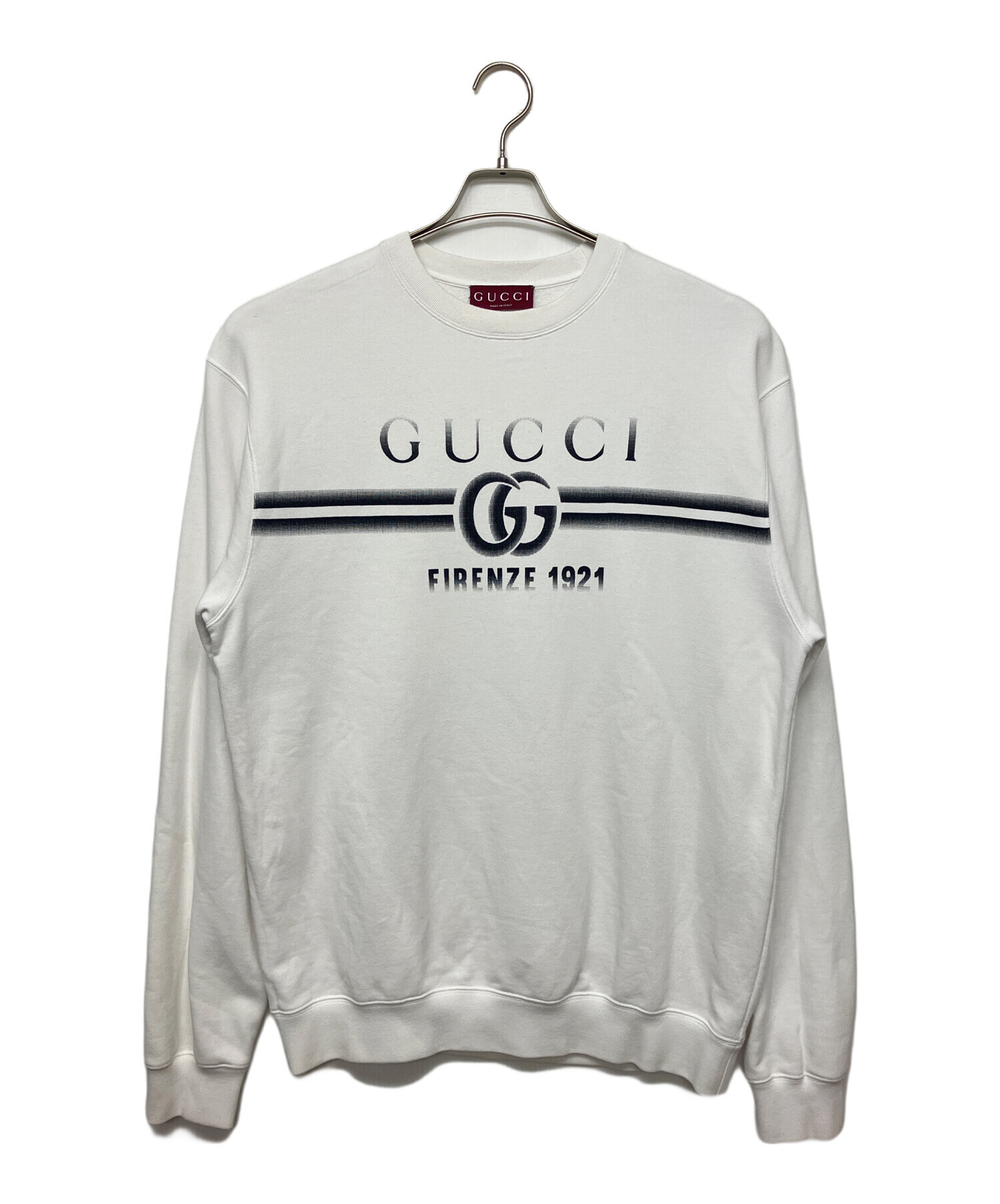 中古・古着通販】GUCCI (グッチ) 784413 スウェット ホワイト サイズ:L