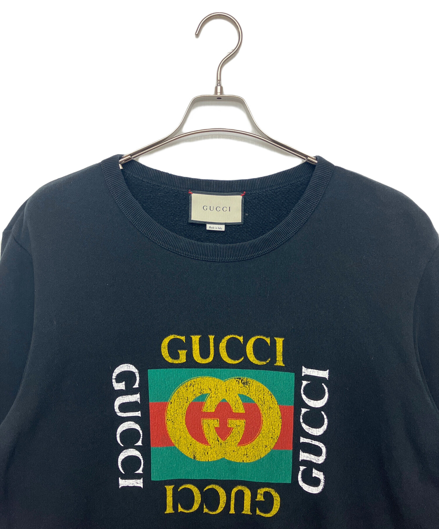 中古・古着通販】GUCCI (グッチ) 454569 スウェット ブラック サイズ:L