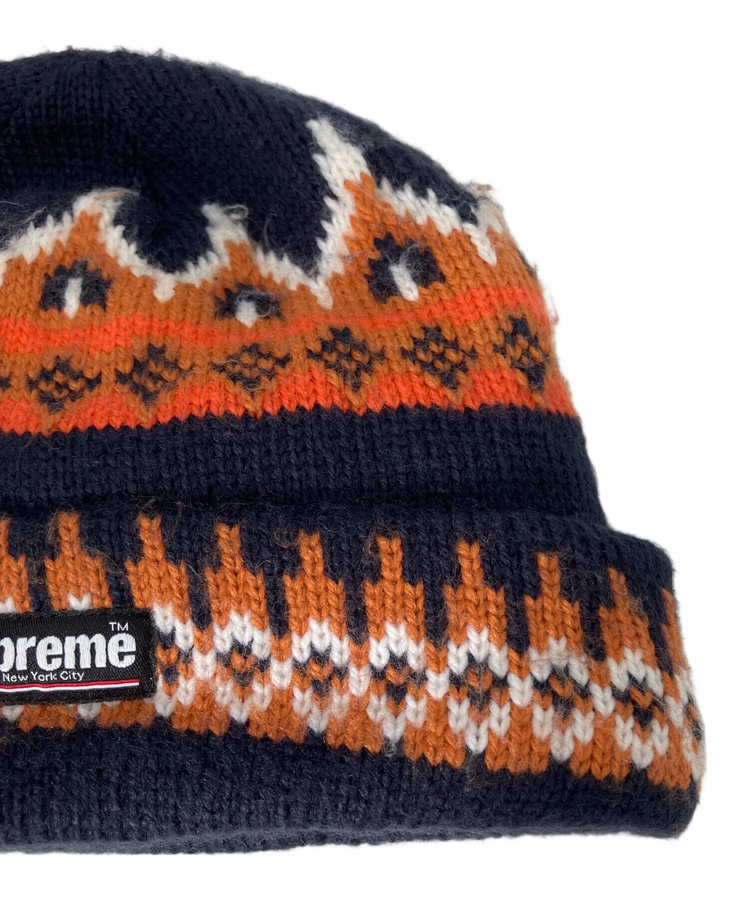 中古・古着通販】Supreme (シュプリーム) ノルディック柄 ニット帽