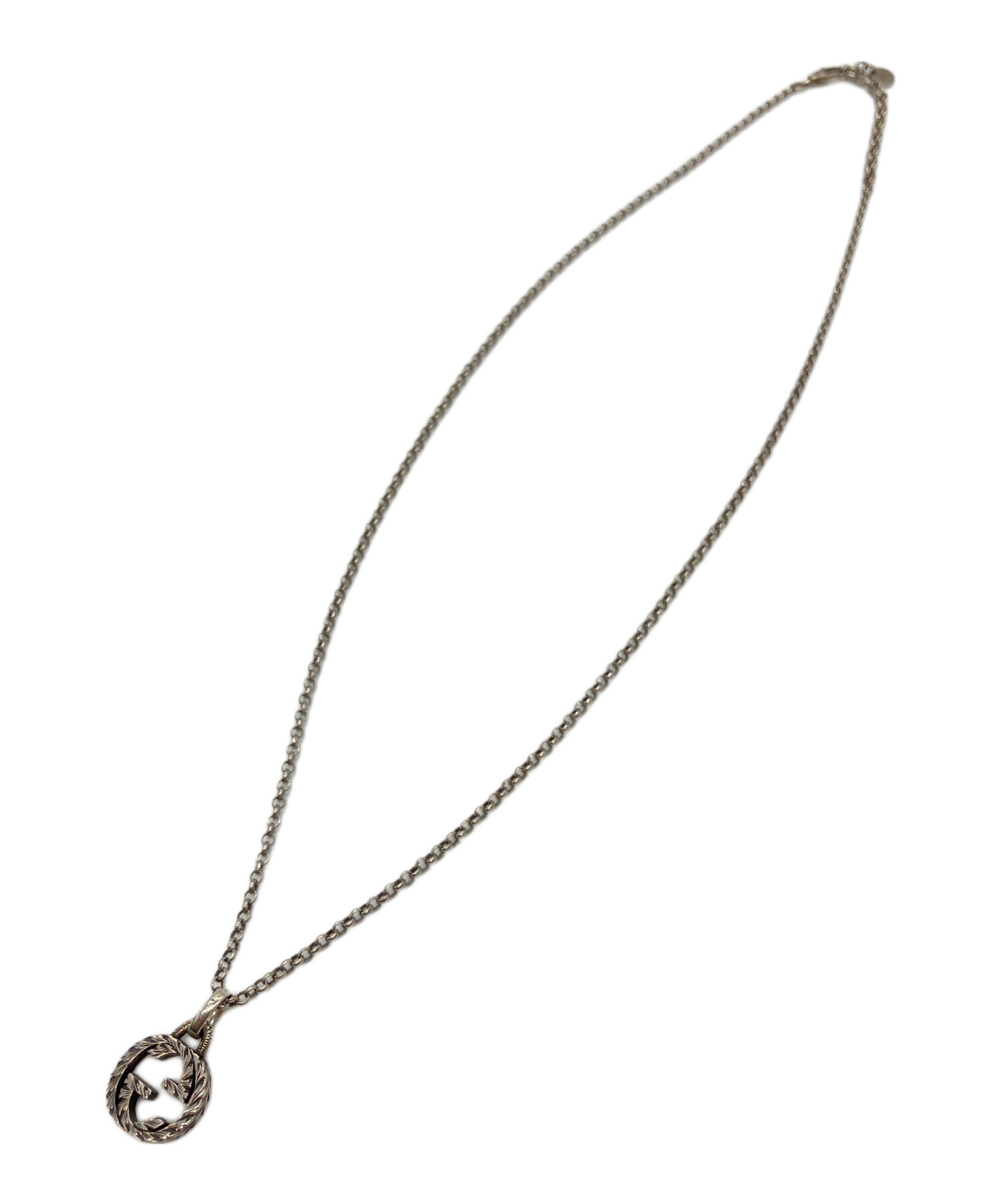 a*a様 大幅値下げ出品 GUCCI インターロッキングアラベスク ペンダントト 中古・古着通販】GUCCI (グッチ) インターロッキングGアラベスク