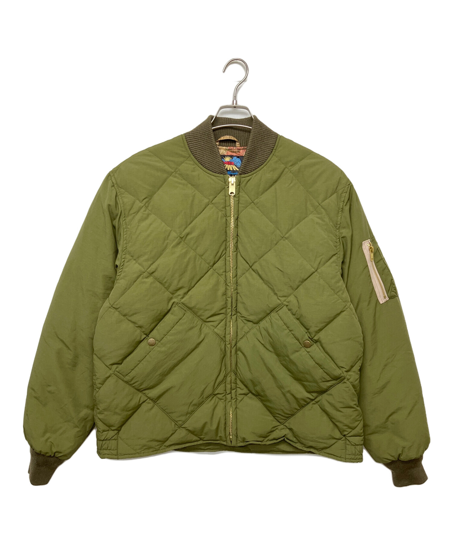 Eddie Bauer ダウンオーバーオール カーキ 中古・古着通販】Eddie Bauer (エディーバウアー) AVIREX