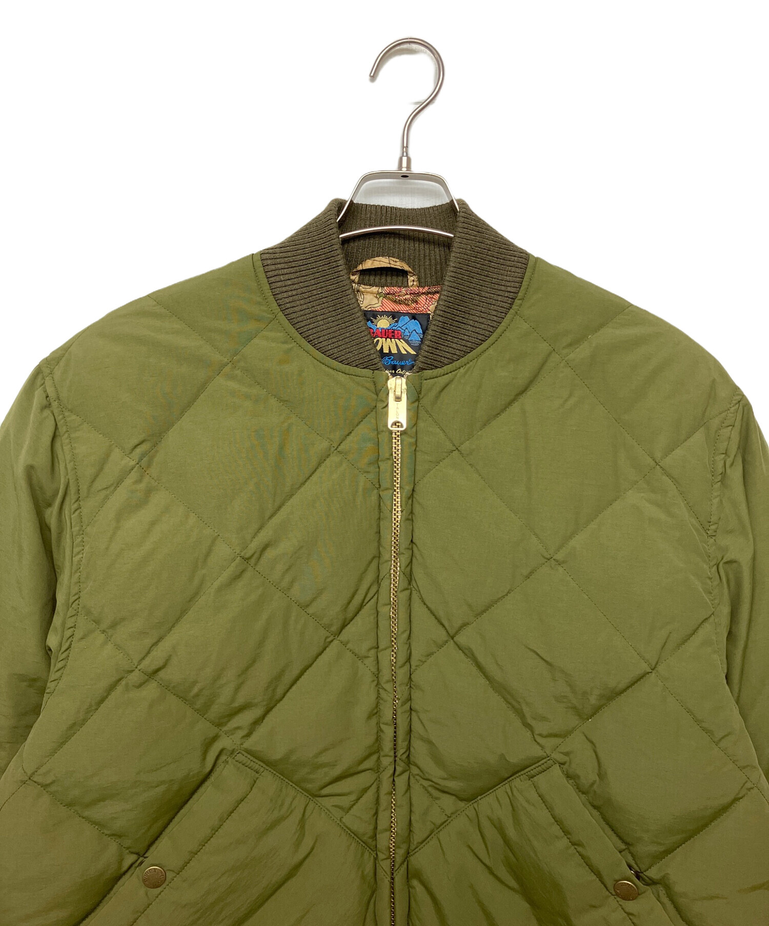 Eddie Bauer ダウンオーバーオール カーキ 中古・古着通販】Eddie Bauer (エディーバウアー) AVIREX