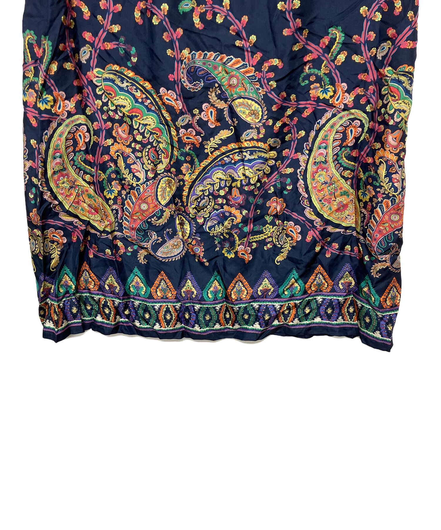 中古・古着通販】ETRO (エトロ) wrha0562 半袖ワンピース ネイビー