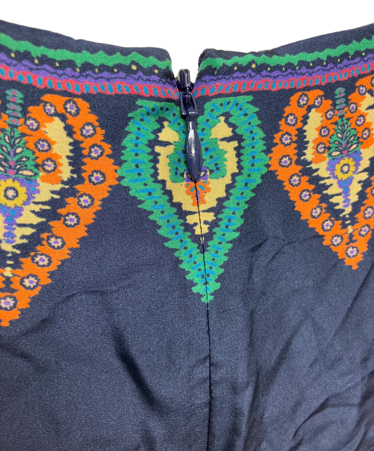 お値下げ★ETRO エトロ★半袖ワンピース★サイズ42★美品★イタリア製 中古・古着通販】ETRO (エトロ) wrha0562 半袖ワンピース ネイビー
