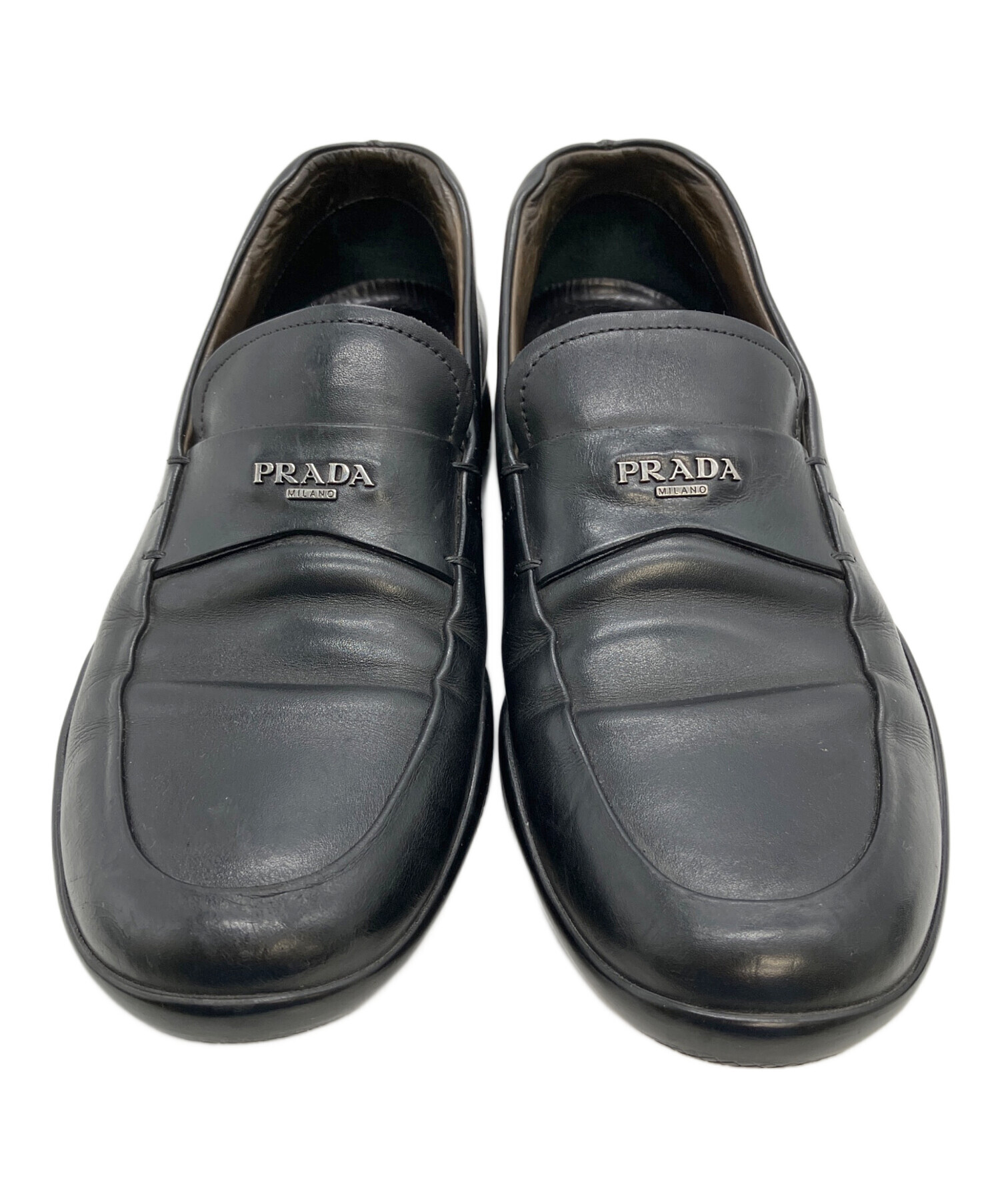 中古・古着通販】PRADA (プラダ) ローファー ブラック サイズ:5
