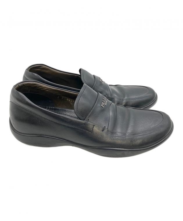 中古・古着通販】PRADA (プラダ) ローファー ブラック サイズ:5