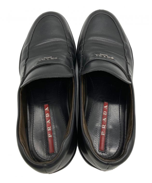 中古・古着通販】PRADA (プラダ) ローファー ブラック サイズ:5