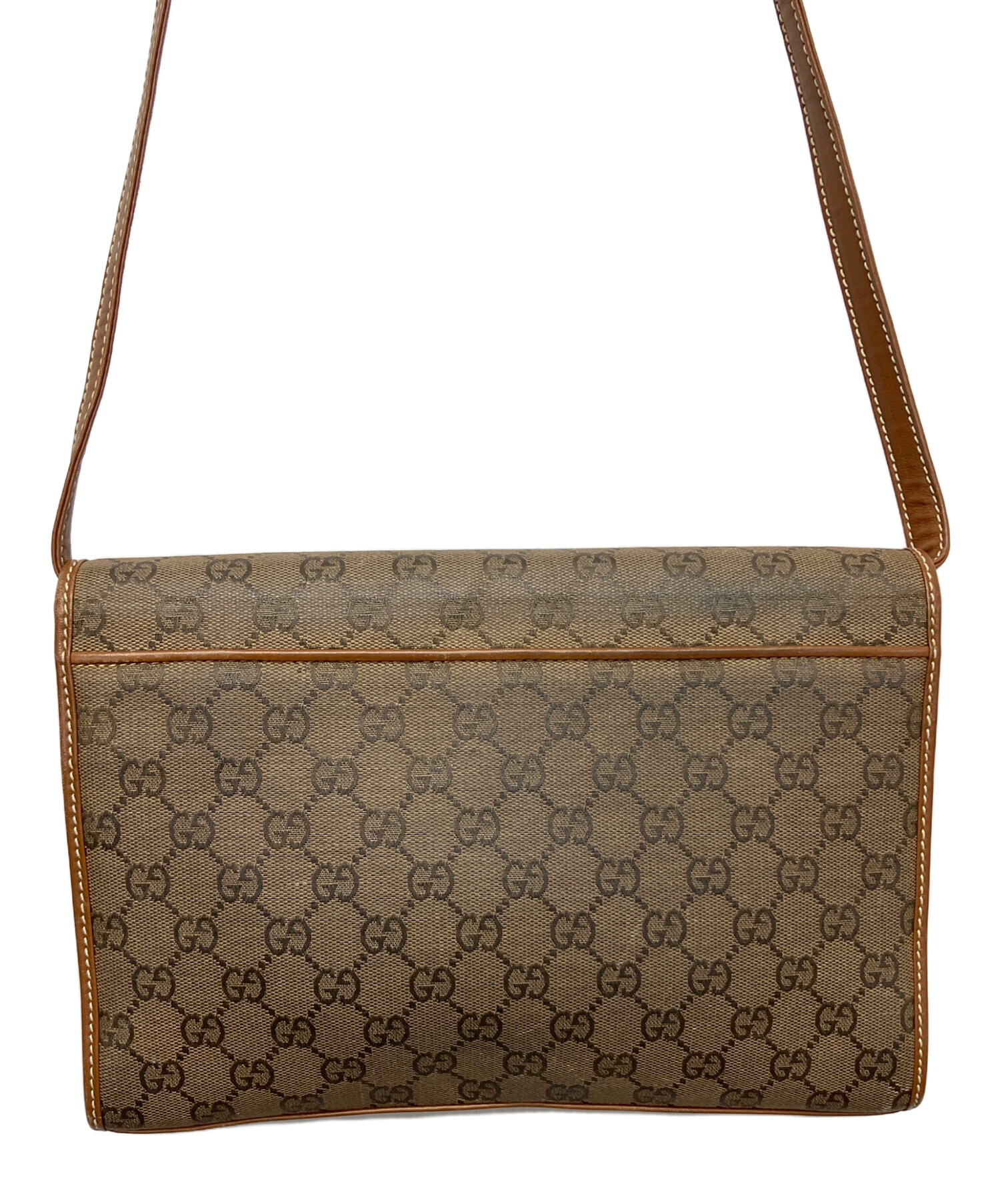 中古・古着通販】GUCCI (グッチ) GG ショルダーバッグ ブラウン 中古・古着通販】GUCCI (グッチ) GG ショルダーバッグ ブラウン