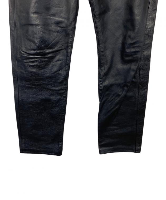 中古・古着通販】Aero LEATHER (エアロレザー) レザーパンツ ブラック