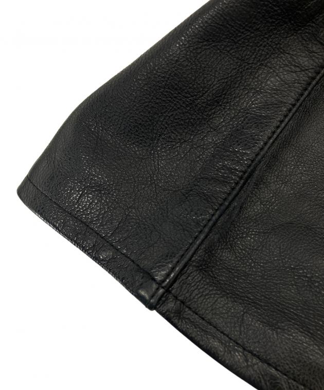 中古・古着通販】Aero LEATHER (エアロレザー) レザーパンツ ブラック