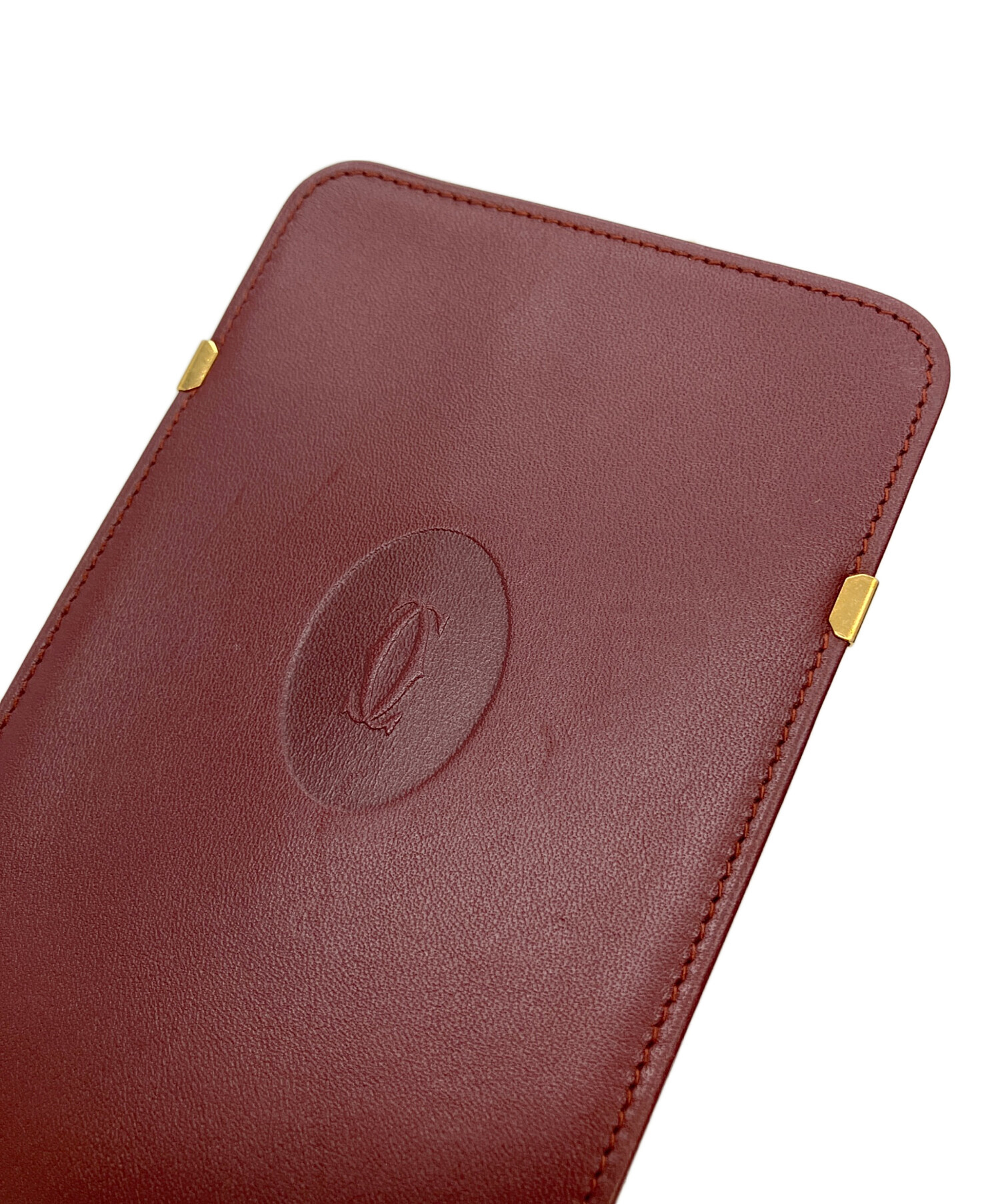 中古・古着通販】Cartier (カルティエ) ライン メガネケース レッド
