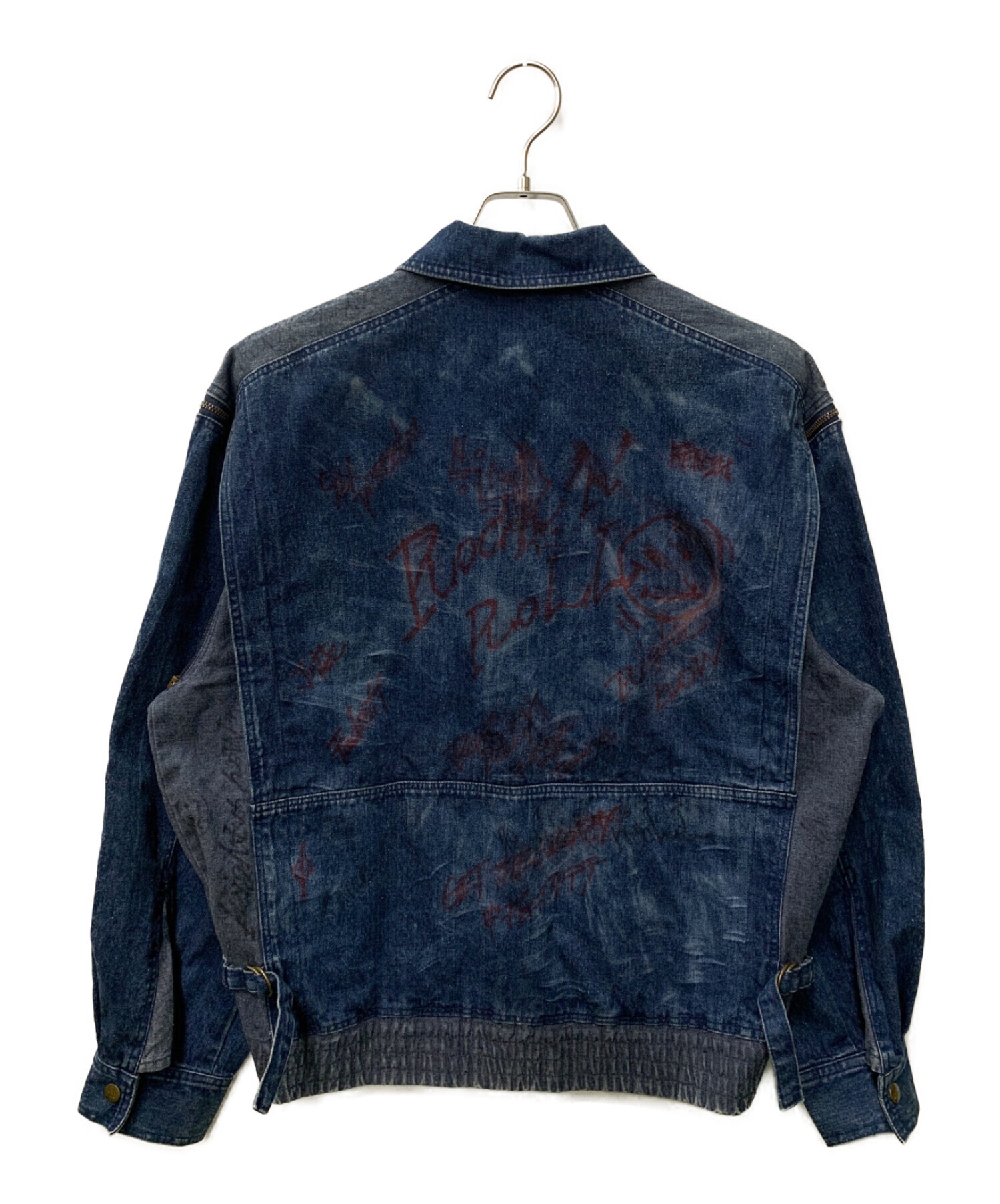 中古~ネイビー デニムジャケット~~ 中古・古着通販】NEWMAN (ニューマン) デニムジャケット ネイビー