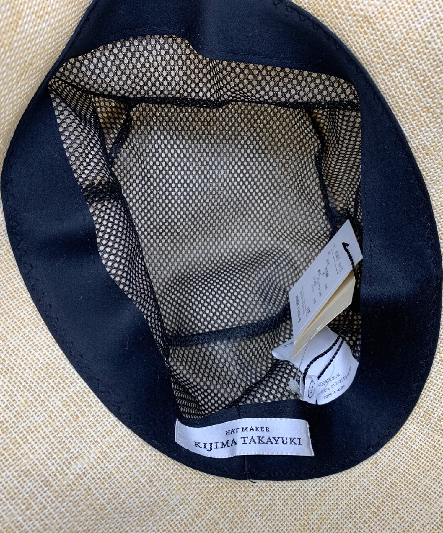 KIJIMA TAKAYUKIペーパーハット(ネイビー） KIJIMA TAKAYUKI/キジマタカユキ】Paper Braid Soft Hat