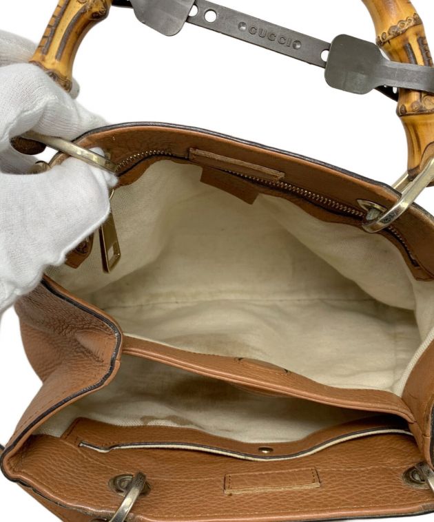GUCCI バンブーバック　専用 中古・古着通販】GUCCI (グッチ) バンブー2WAYバッグ ブラウン