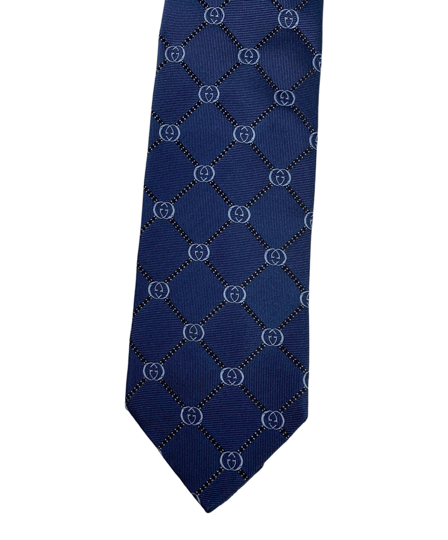 中古・古着通販】GUCCI (グッチ) ネクタイ ネイビー サイズ