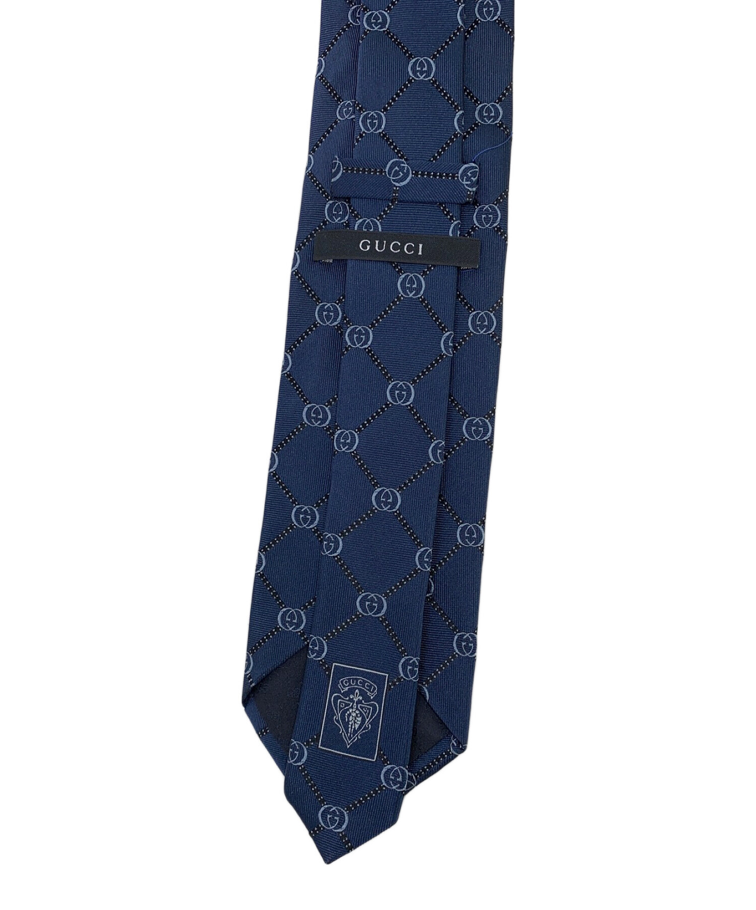 中古・古着通販】GUCCI (グッチ) ネクタイ ネイビー サイズ