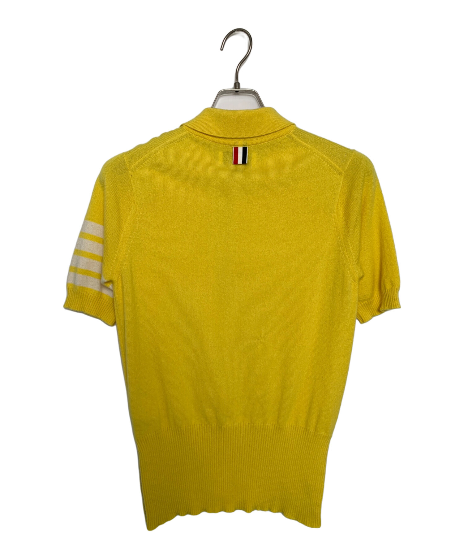 美品 THOM BROWNE ケーブル キーホール ニットポロシャツ 40 中古・古着通販】Thom Browne (トムブラウン) Thom Browne カシミヤ