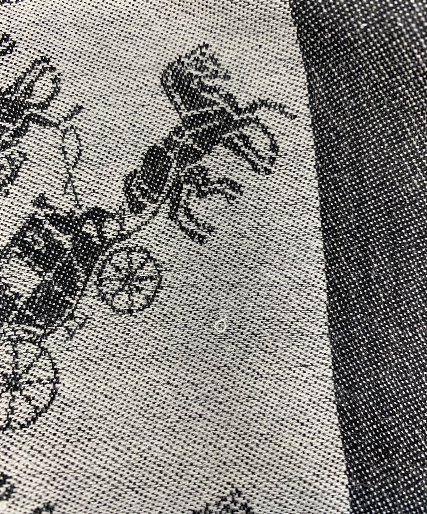 中古・古着通販】COACH (コーチ) ストール ブラック×グレー｜ブランド