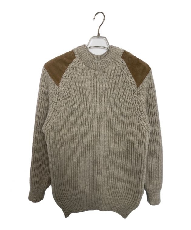 HIGHLAND2000 セーター ローゲージニットエルボーパッチ　ブラウン 中古・古着通販】HIGHLAND2000 (ハイランド2000) HIGHLAND2000