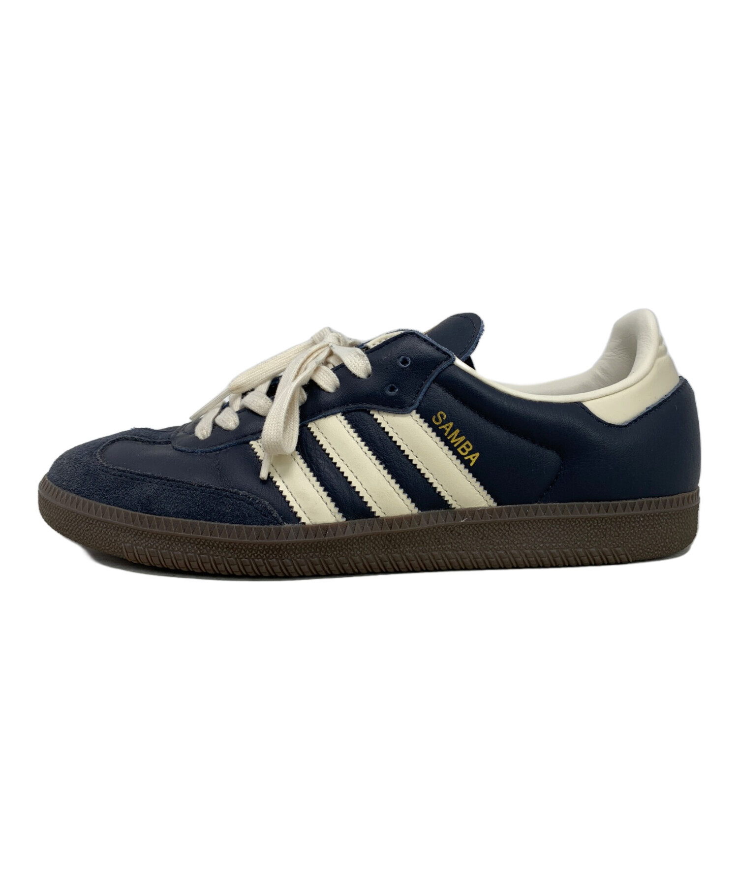 【値下げ中】 SAMBA 25cm ネイビー 中古・古着通販】adidas (アディダス) adidas SAMBA ネイビー×ブラウン