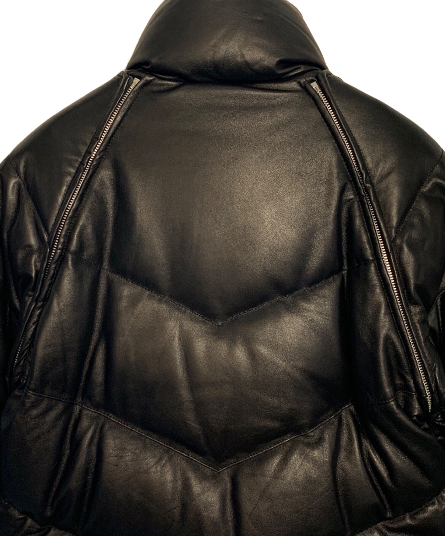 中古　ショット　ダウンレザージャケット schott ショット 【訳有】 USA製 レザー ダウン ジャケット