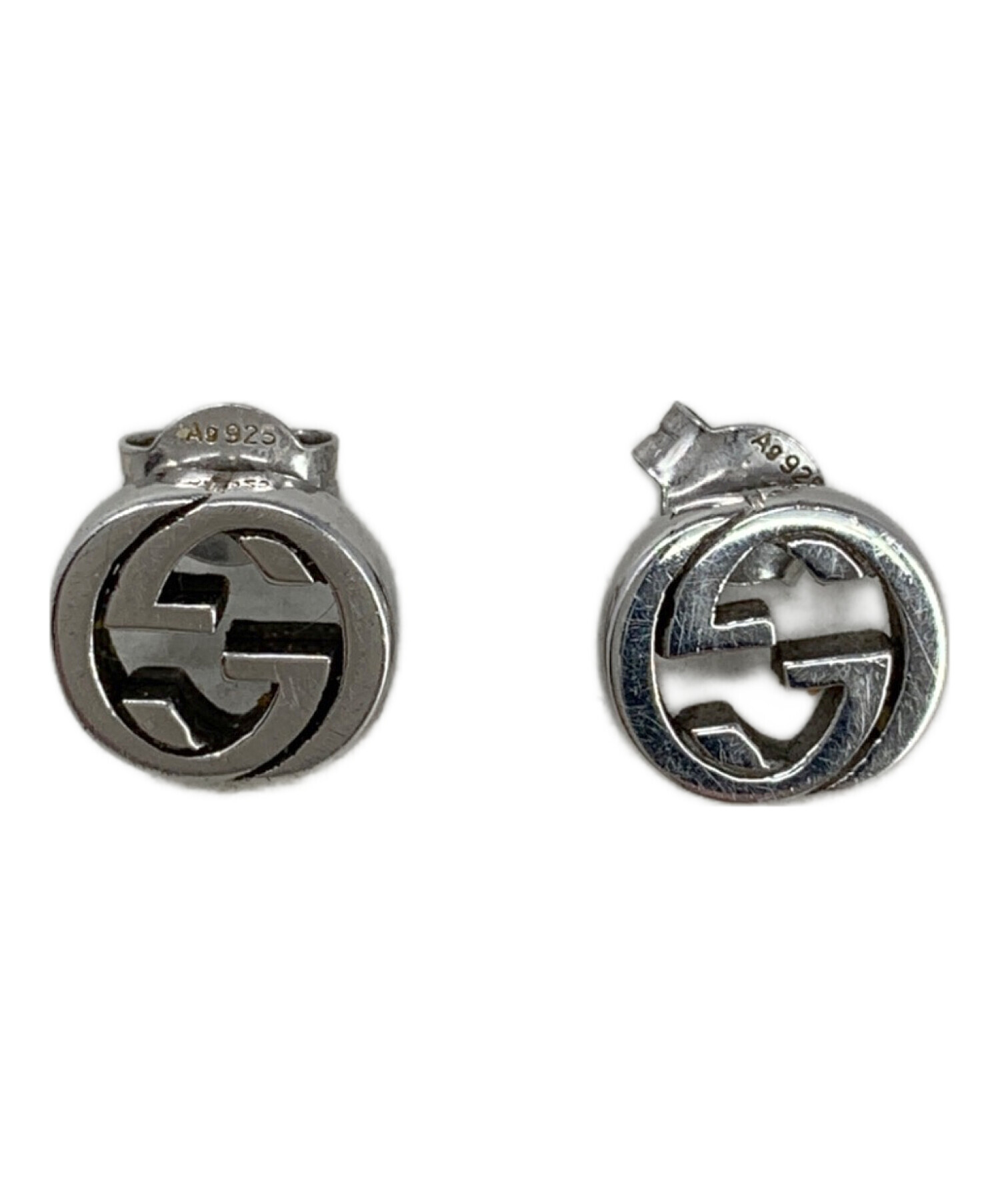 中古・古着通販】GUCCI (グッチ) GGロゴピアス シルバー｜ブランド 