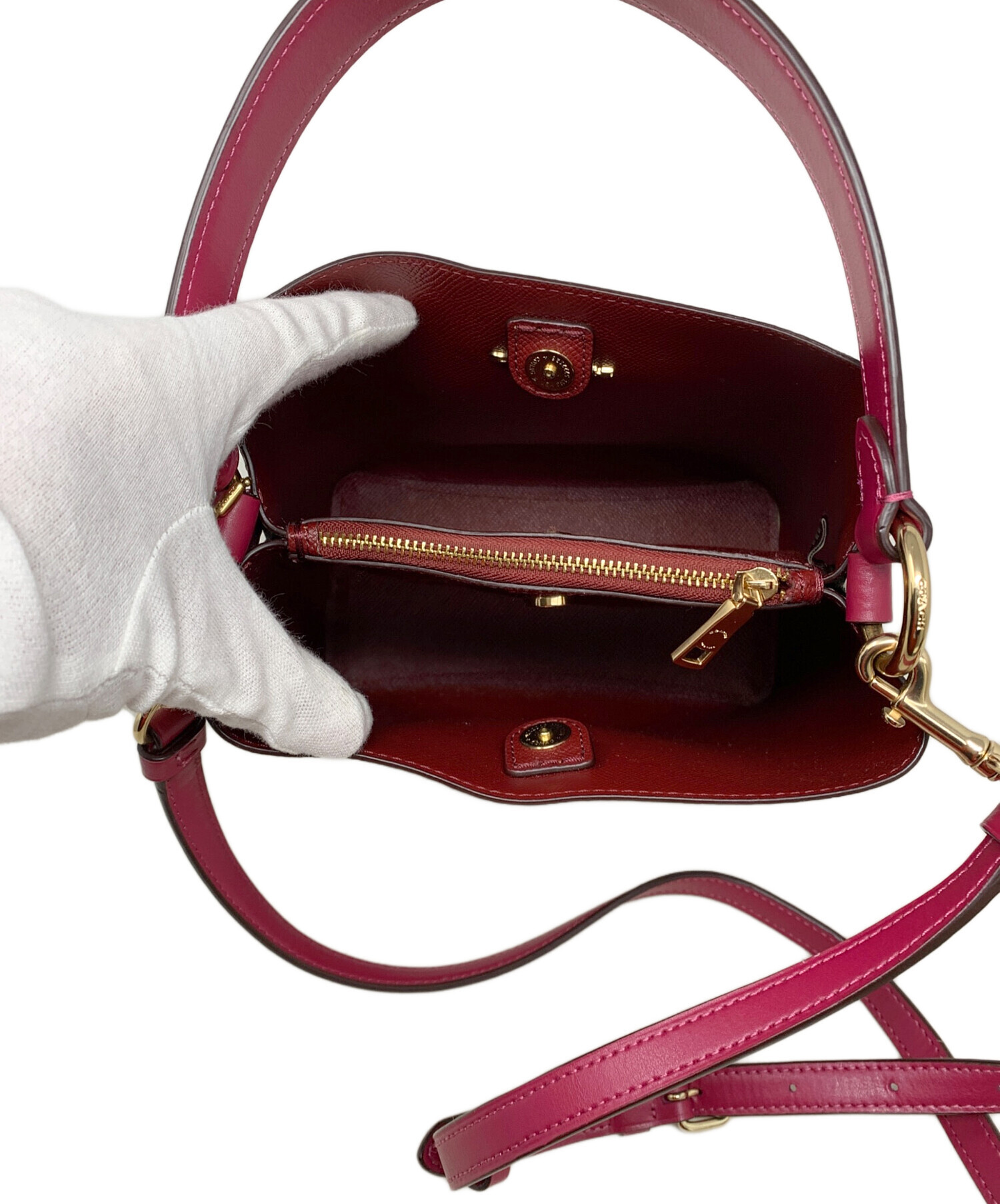 中古・古着通販】COACH (コーチ) 2WAYショルダーバッグ ブラウン 