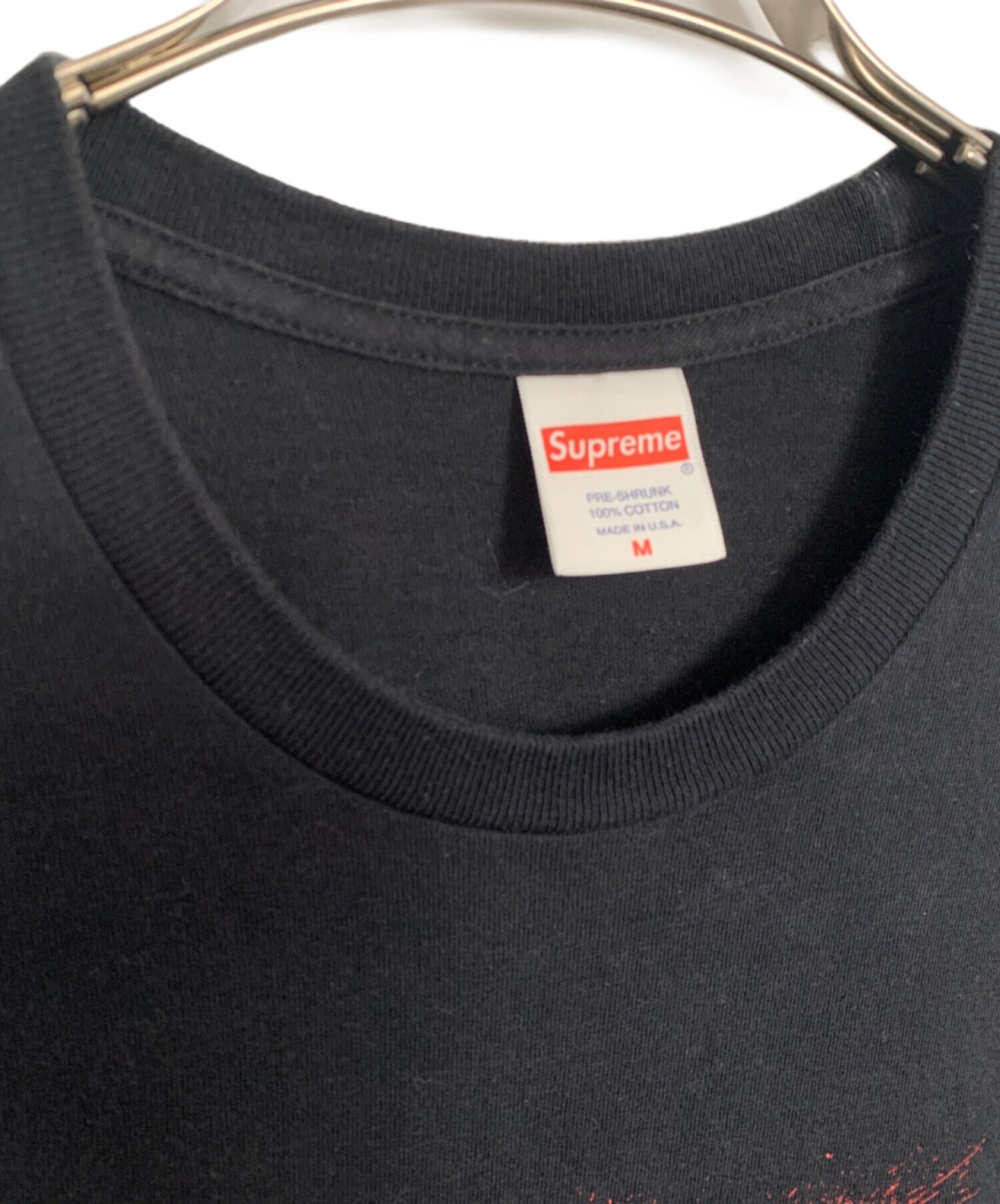 Supreme Tシャツ ブラック×レッド Sサイズ 中古・古着通販】Supreme (シュプリーム) Supreme Tシャツ ブラック