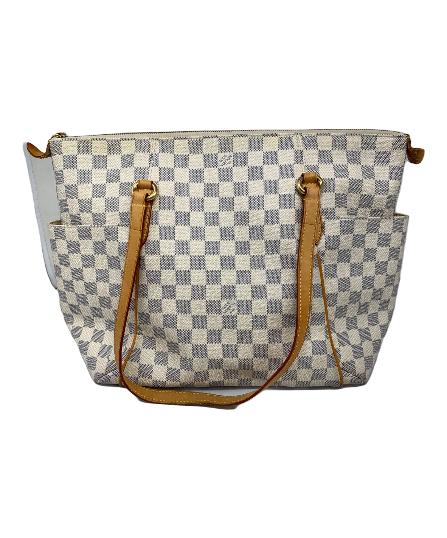 ルイヴィトン　ダミエ　アズールトータリーPM 白　トートバッグ ルイヴィトン ダミエ・アズール トータリーPM トートバッグ ルイ