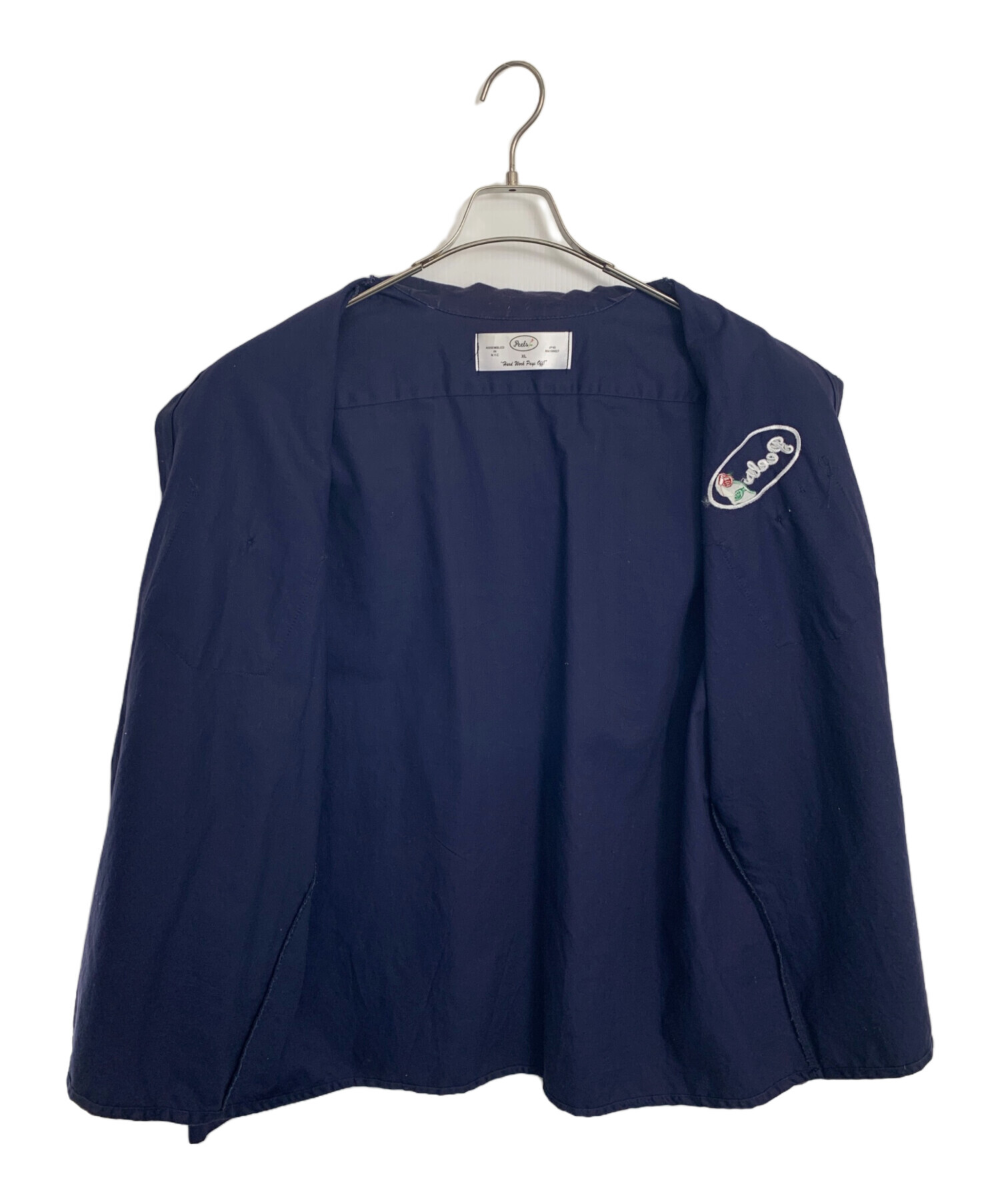 中古・古着通販】peels (ピールズ) peels ワークシャツ ネイビー