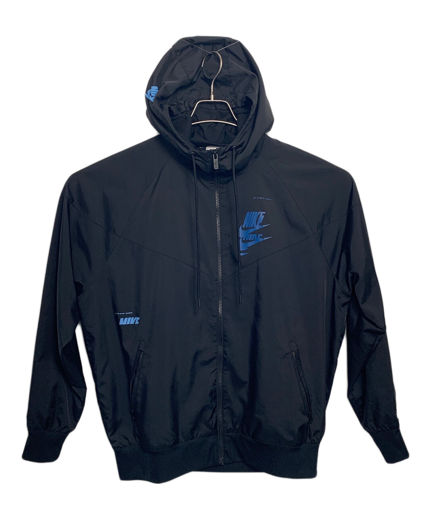 中古・古着通販】NIKE (ナイキ) ナイロンジャケット ブラック サイズ:L 