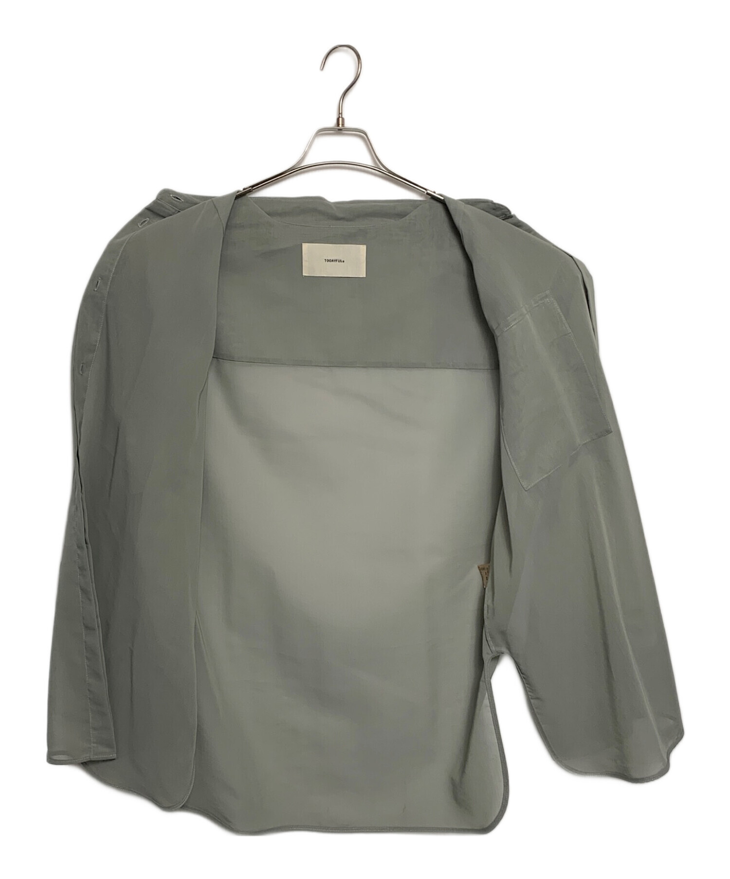 中古・古着通販】TODAYFUL (トゥデイフル) Organdy Over Shirts グレー 