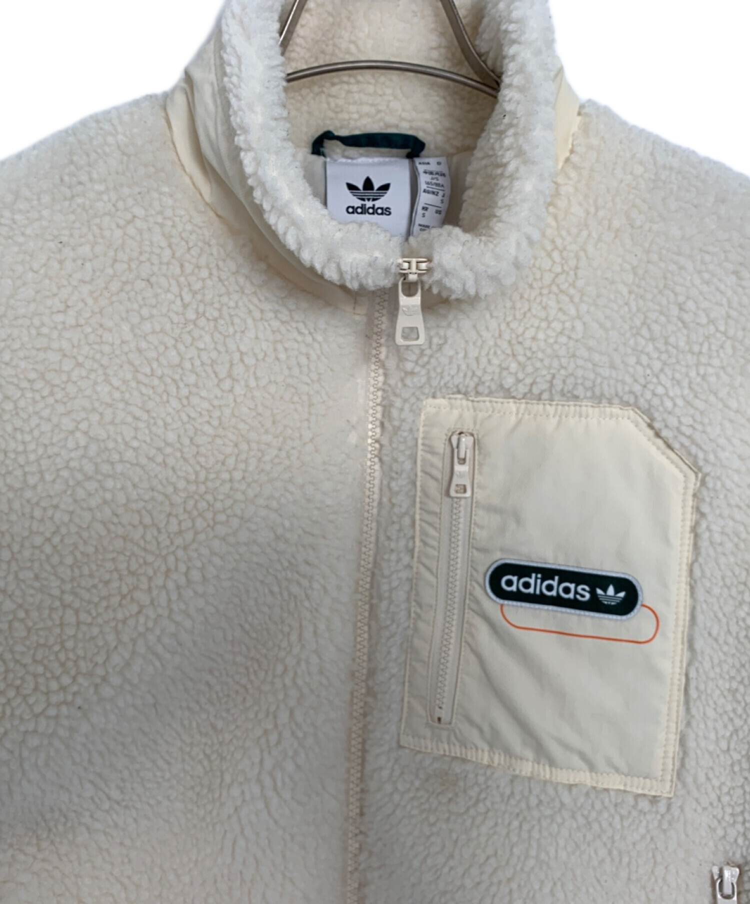 中古・古着通販】adidas (アディダス) adidas ボアジャケット ホワイト