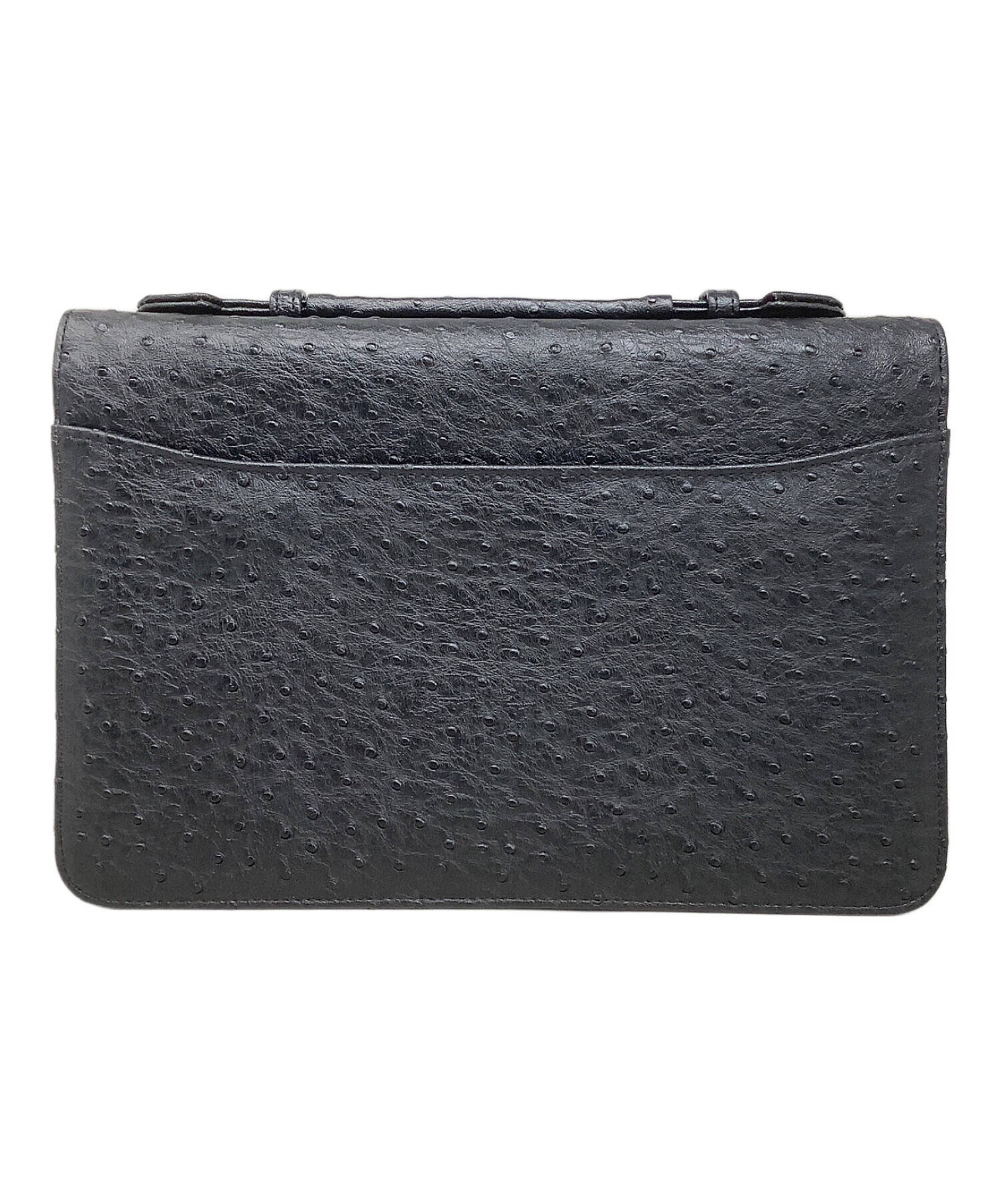 中古・古着通販】ostrich (オーストリッチ) セカンドバッグ ブラック
