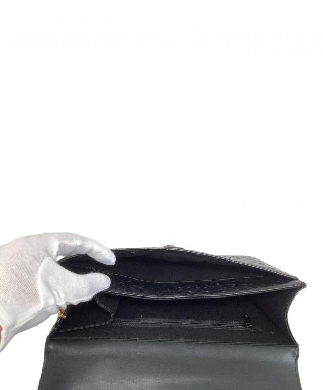 中古・古着通販】ostrich (オーストリッチ) セカンドバッグ ブラック