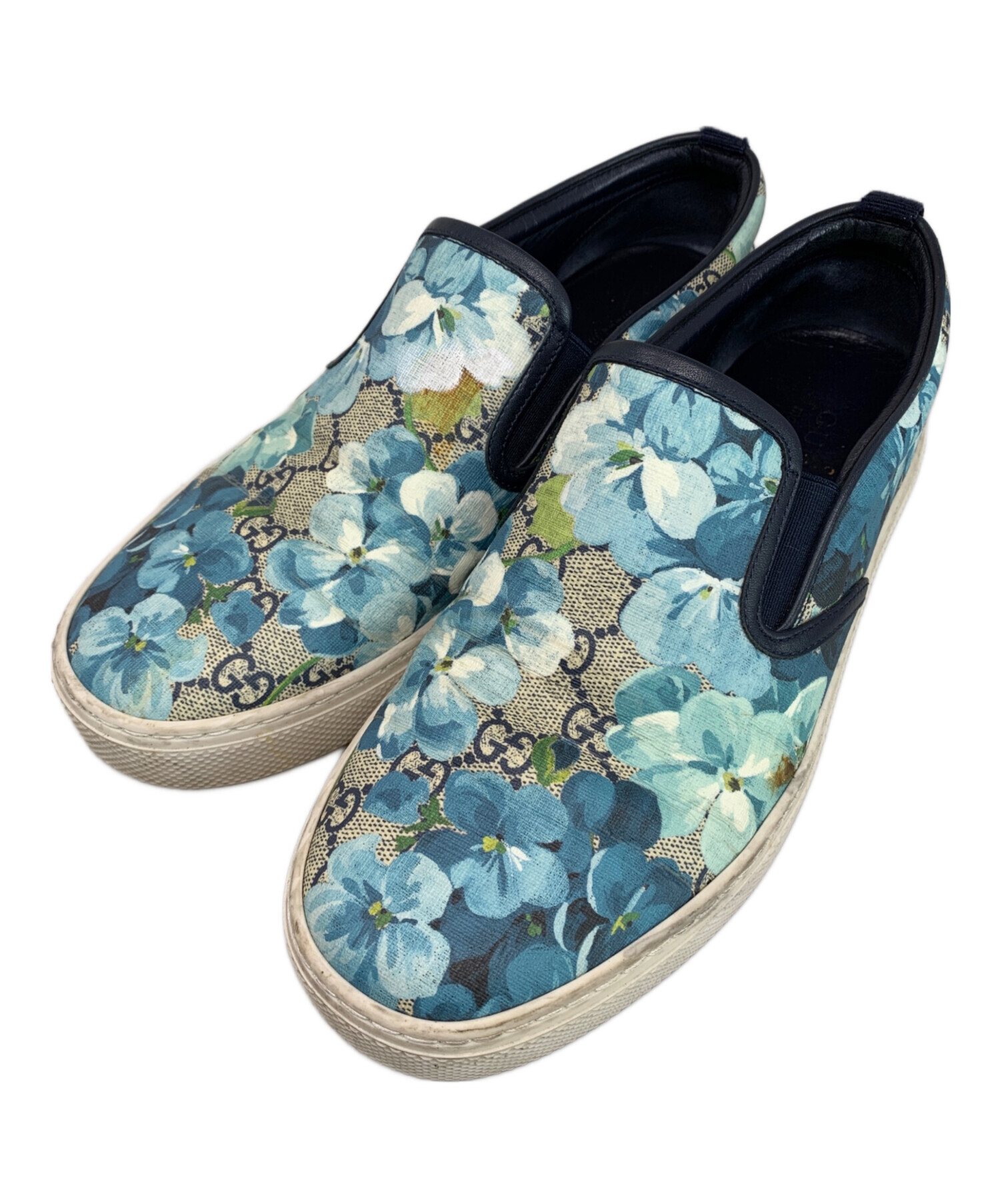 GUCCI★牛革スリッポン★美品 中古・古着通販】GUCCI (グッチ) GUCCI GGブルームス スリッポン