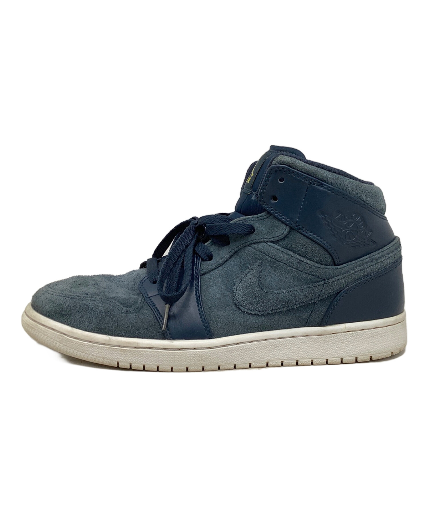 中古・古着通販】NIKE (ナイキ) AIR JORDAN 1 MID ネイビー サイズ:10 