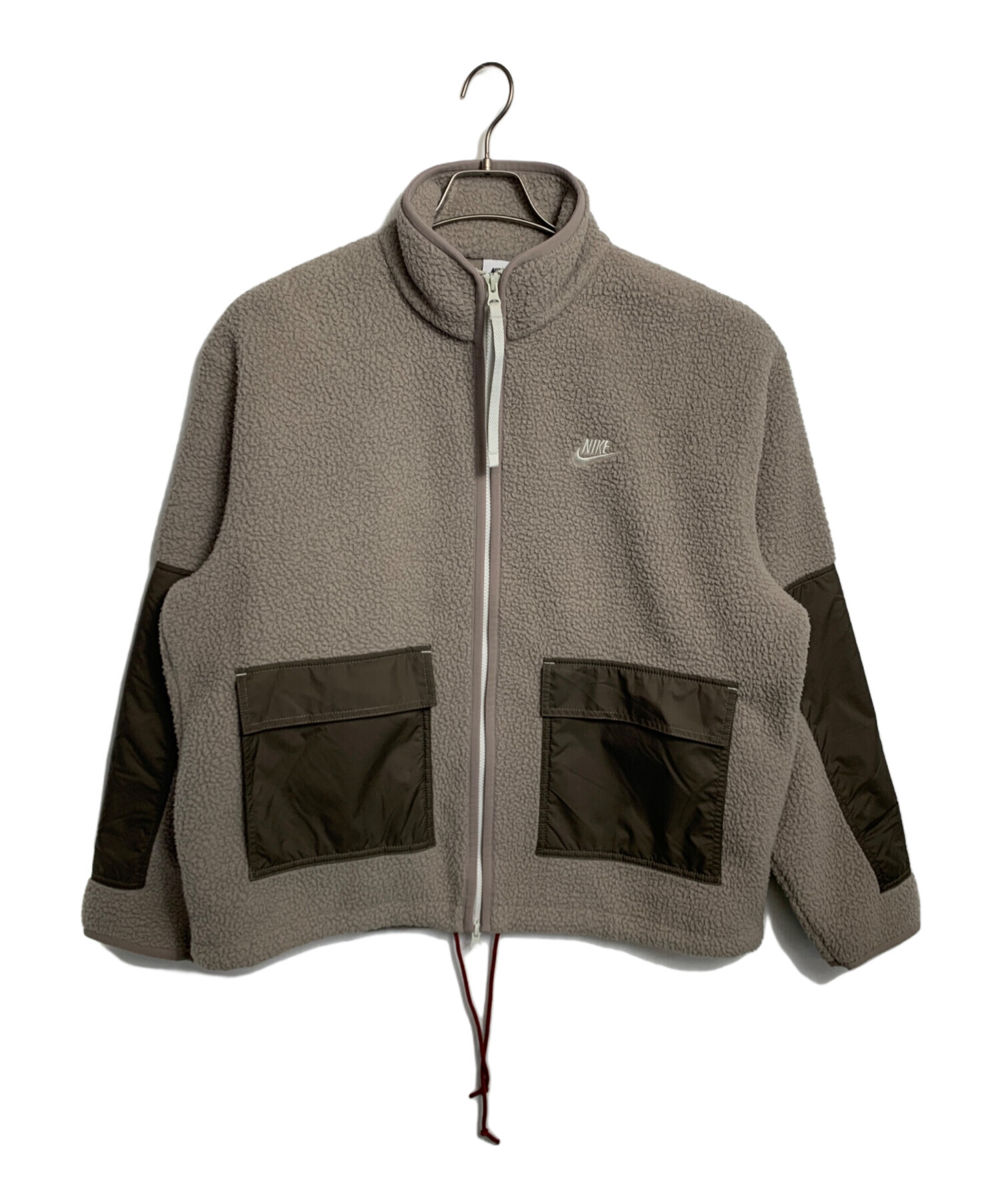 中古・古着通販】NIKE (ナイキ) NIKE ボアジャケット グレー サイズ:XL 