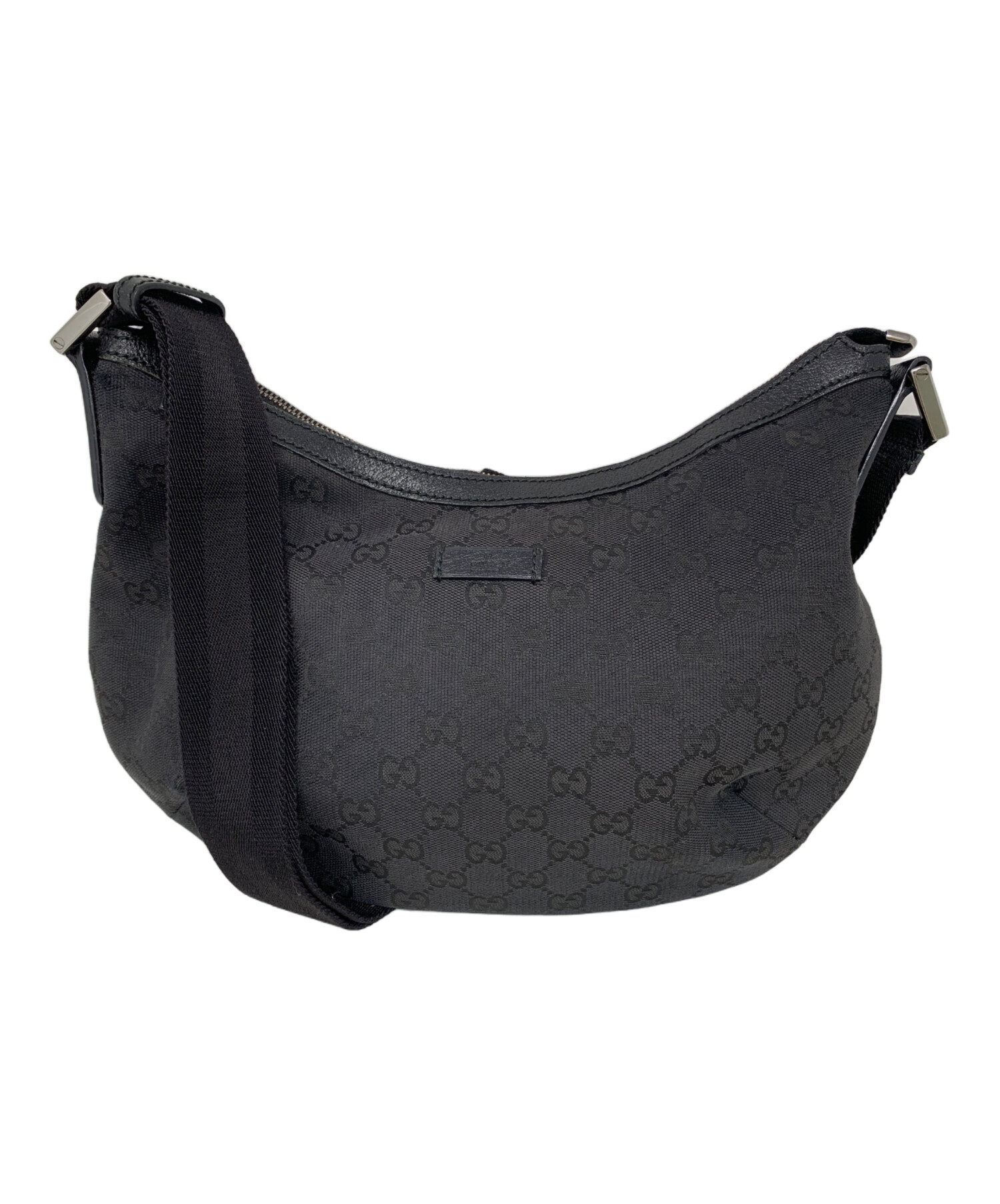 GUCCI グッチ ショルダーバッグ  黒 【古着】【中古】【送料無料】 中古・古着通販】GUCCI (グッチ) ショルダーバッグ GG ブラック