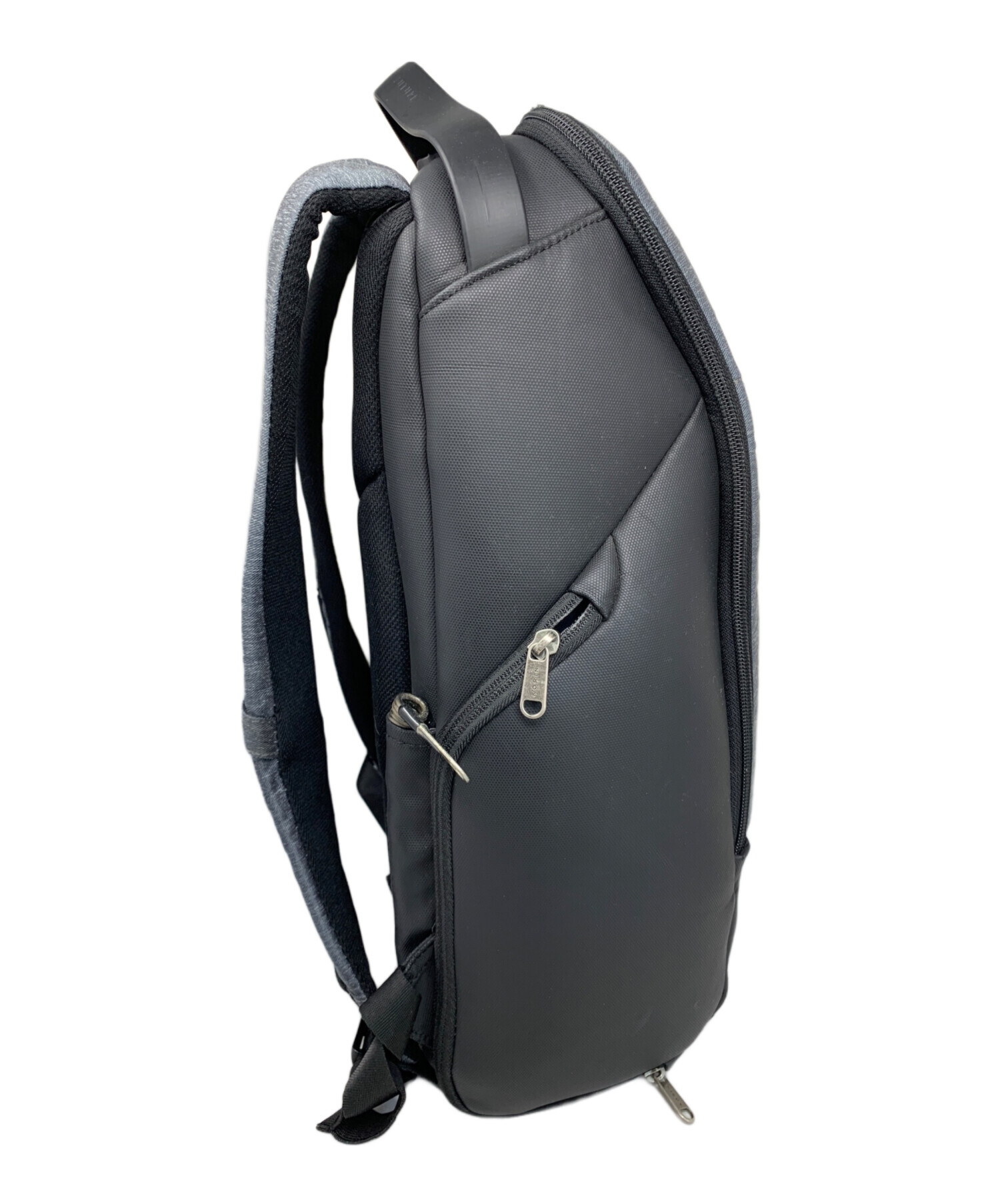 ◉Hc裏右1001 未使用保管品 KORIN DESIGN リュック ブラック KORIN (コリンデザイン) KORIN リュック ブラック×グレー ◉Hc裏右1001